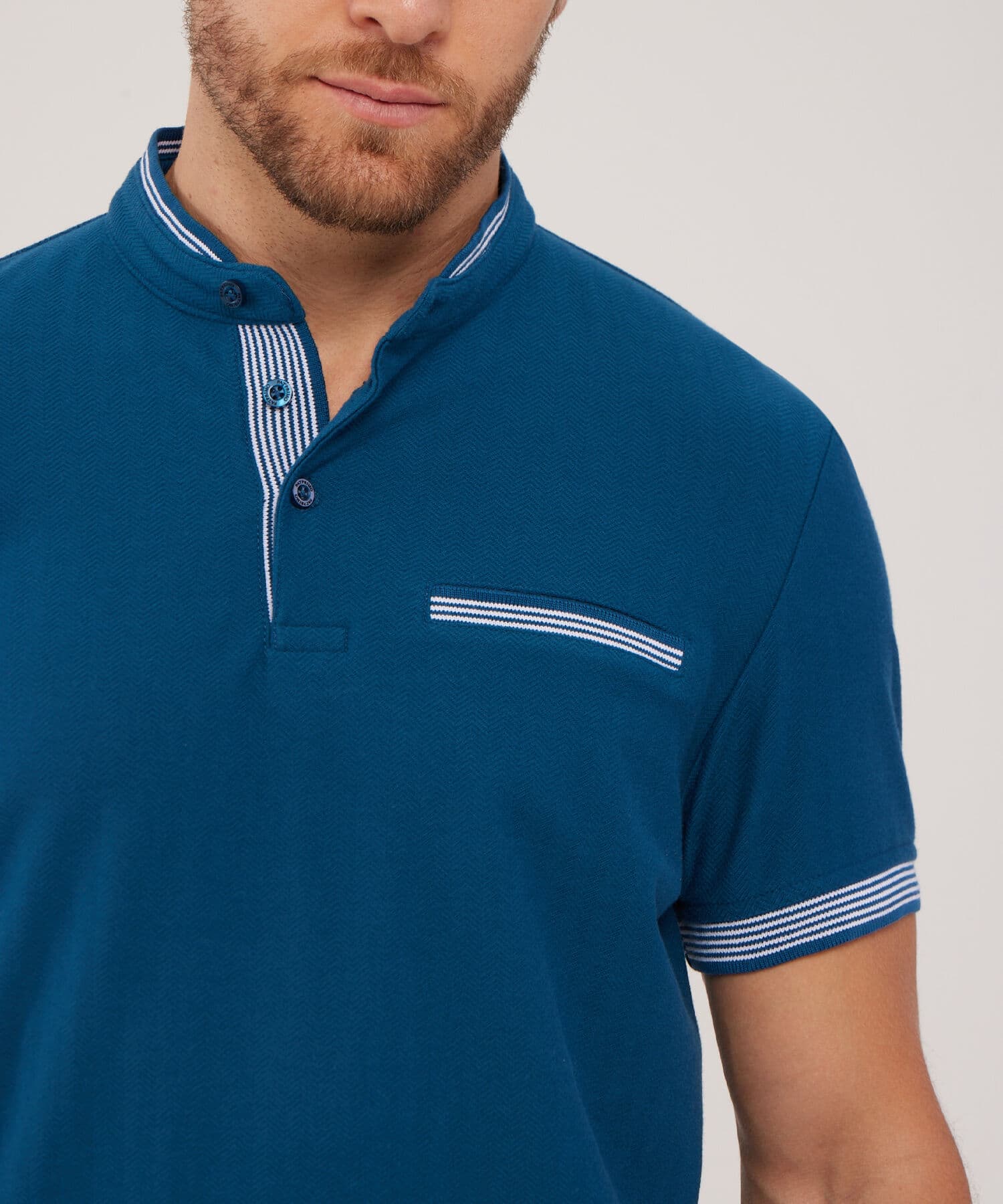 Polo Bahía de Noche verde oliva para hombre, vista 2
