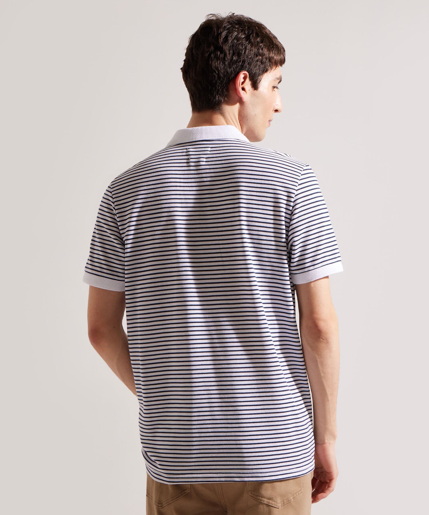 Polo Aura Fluido blanco para hombre, vista 3