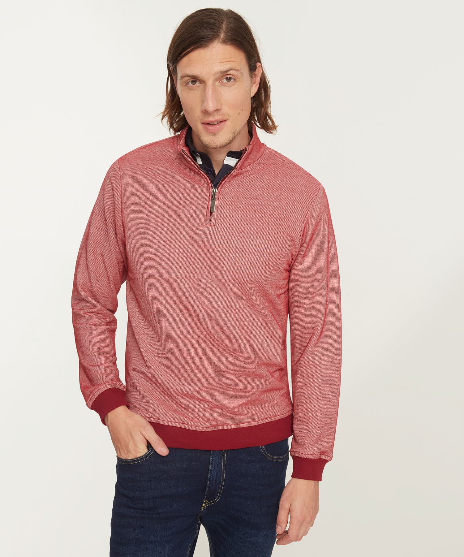 Buzo Sierra Esencial camel para hombre, vista principal