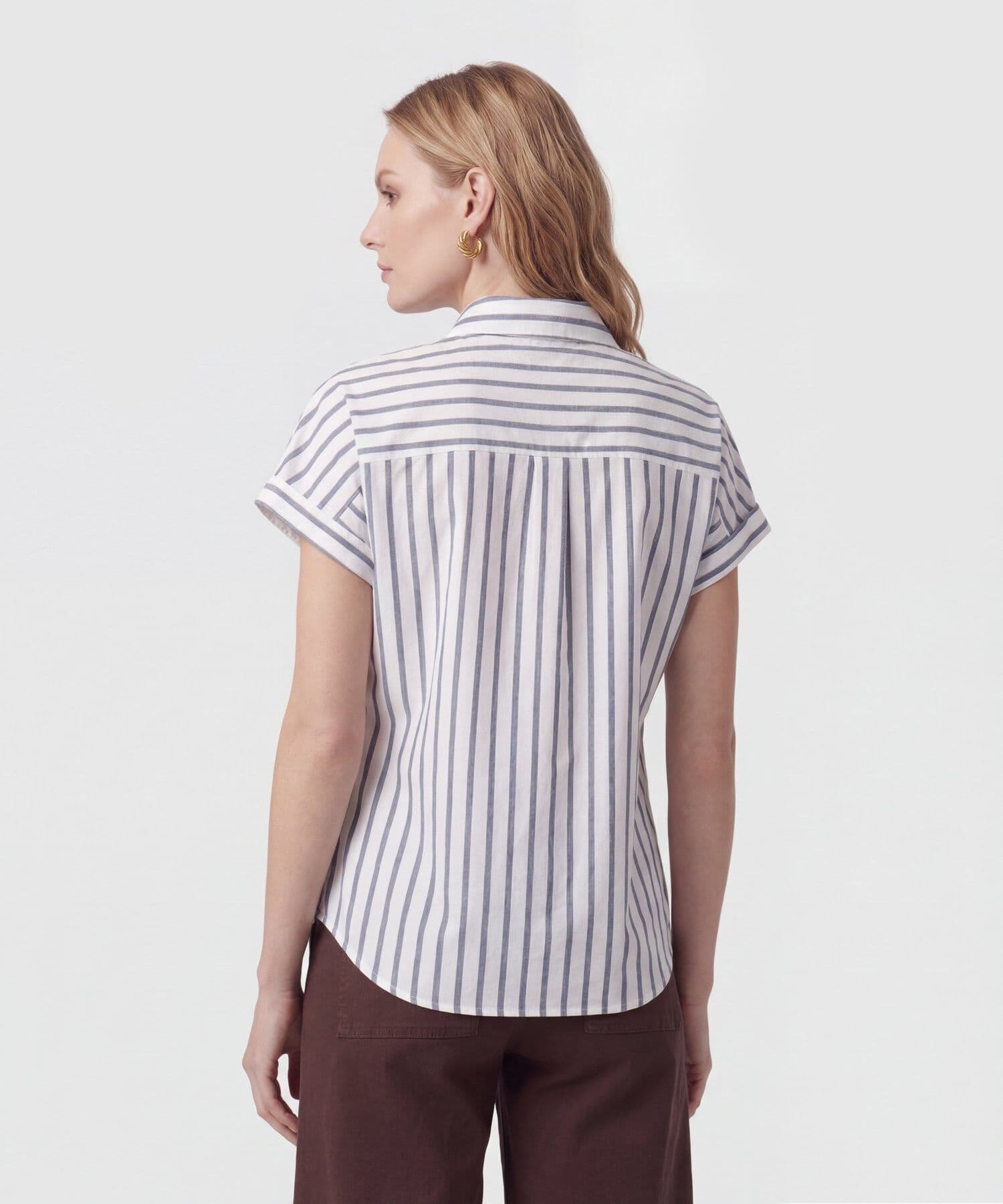 Camisa Selva de Viaje azul marino para mujer, vista 4