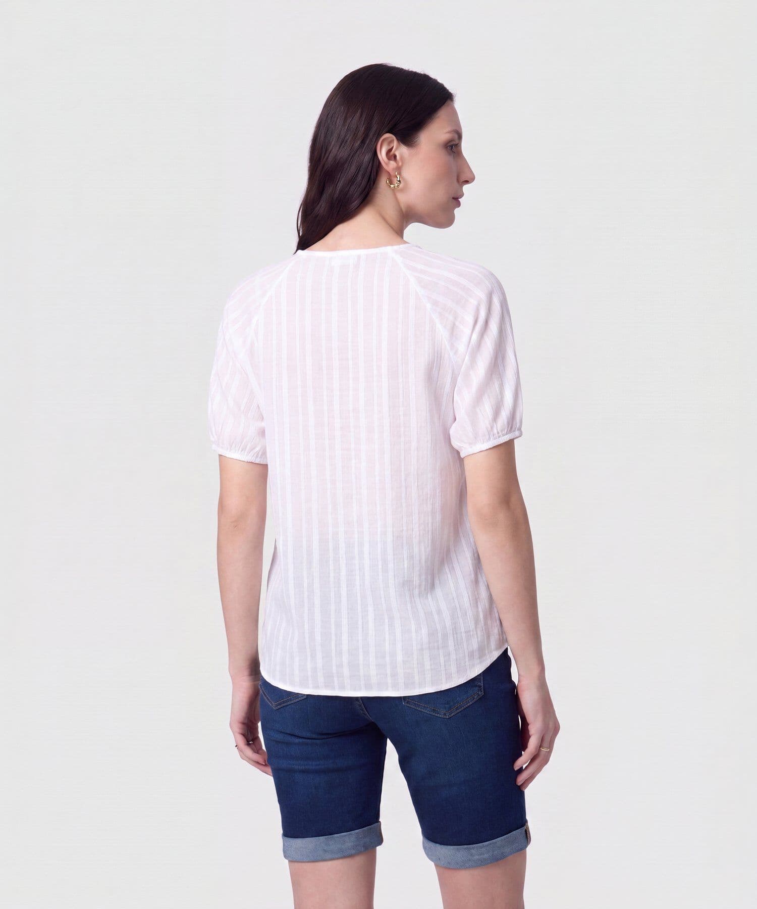 Blusa Marfil de Viaje blanco para mujer, vista 4