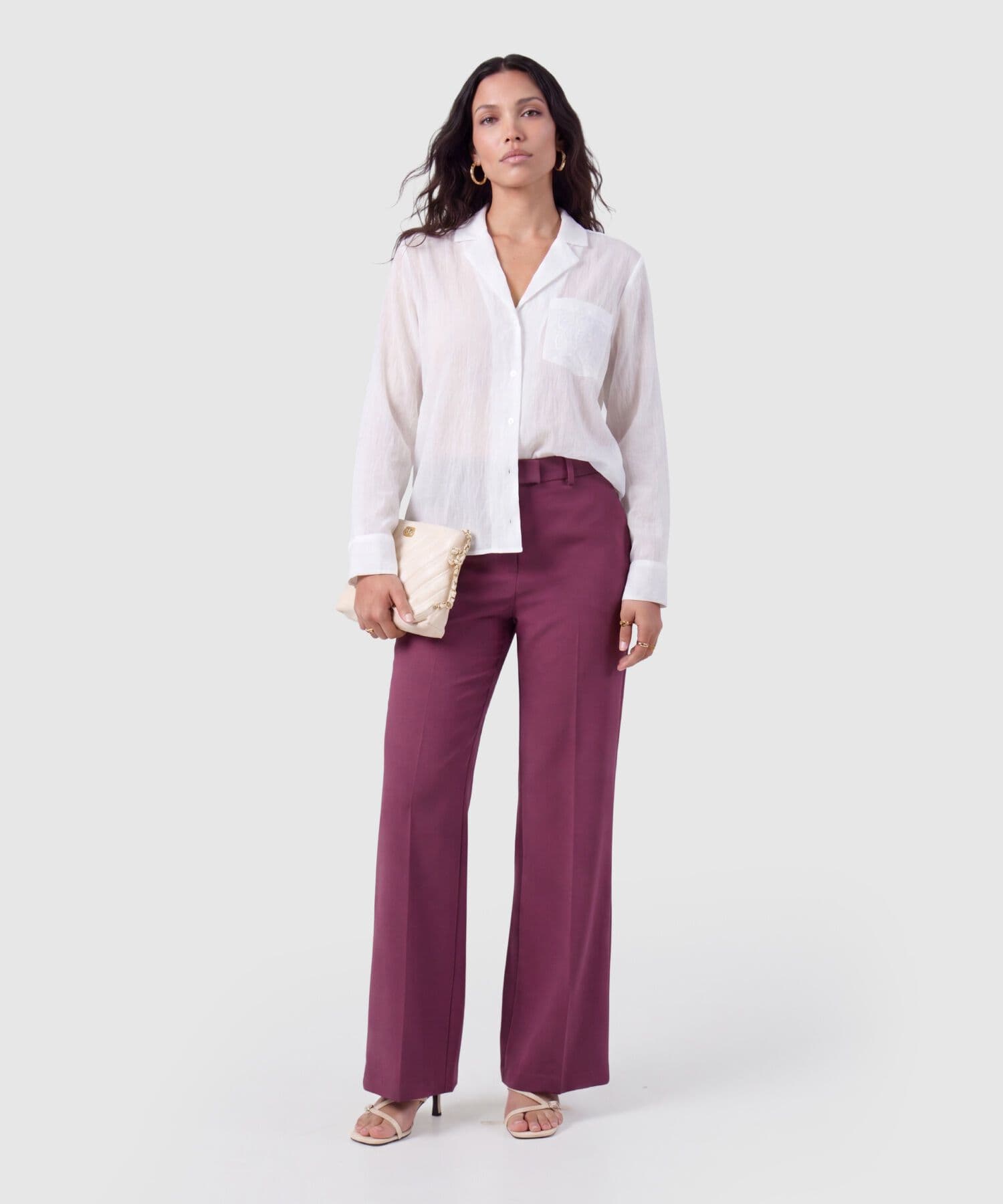 Pantalón Tierra Contemporáneo arena para mujer, vista 2