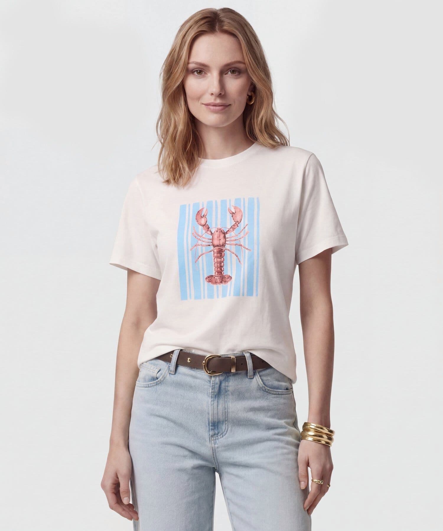 Camiseta Lumbre de Ciudad blanco para mujer, vista principal
