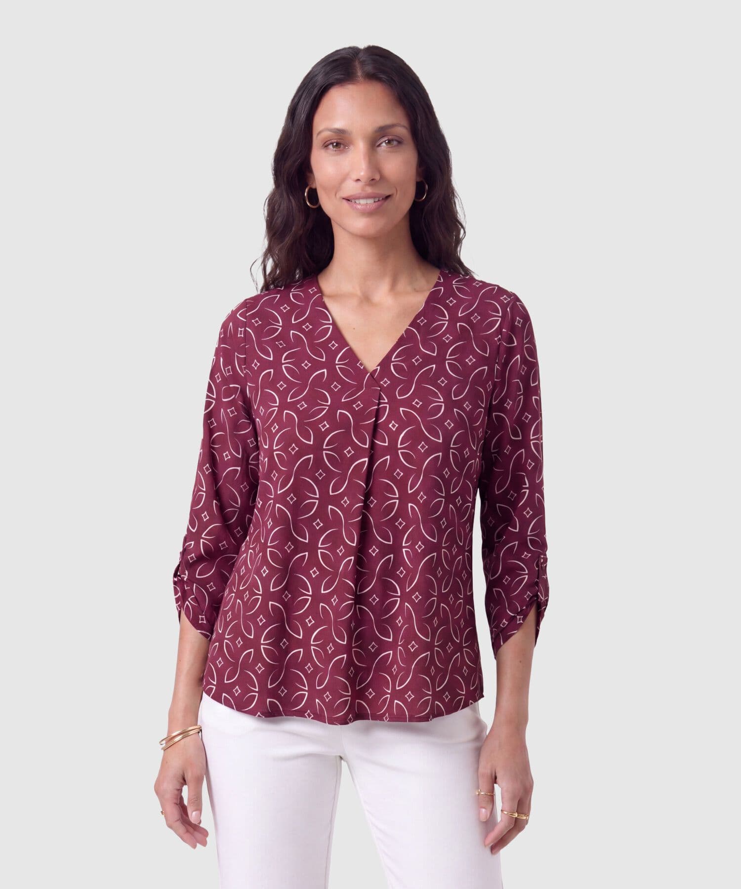 Blusa Alba Urbano rosa empolvado para mujer, vista principal