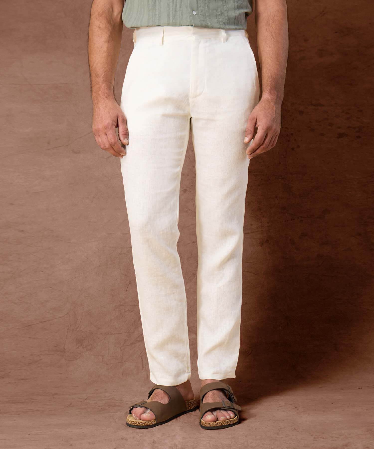 Pantalón Lumbre Contemporáneo blanco para hombre, vista principal