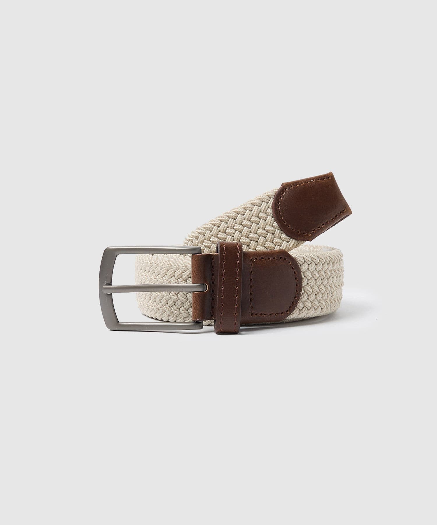 Cinturón Sabana Minimalista marfil para hombre, vista 3