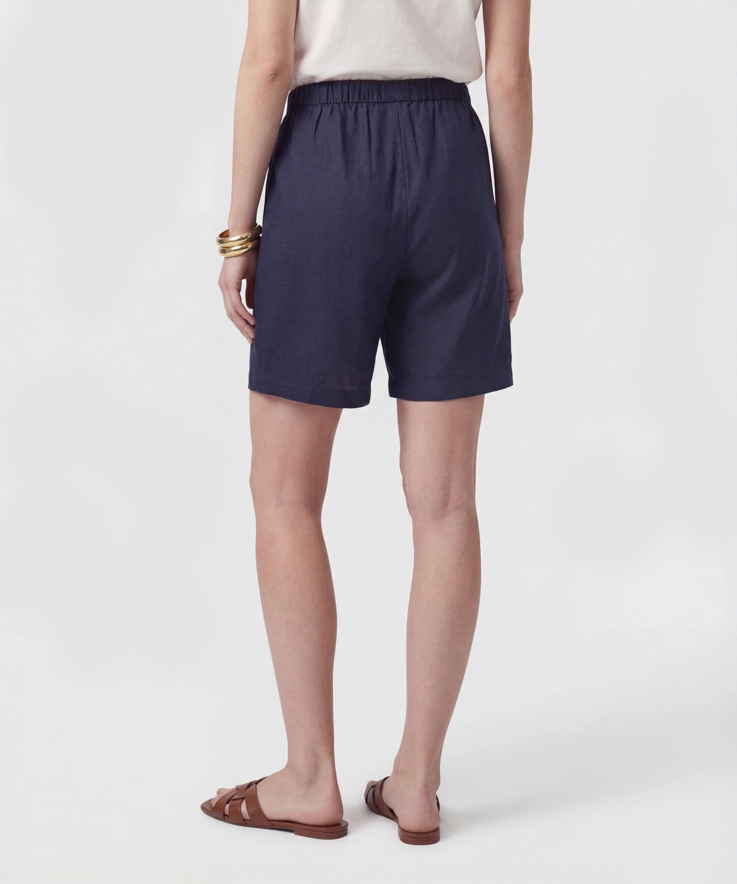 Bermuda Elisa Urbano azul marino para mujer, vista 4
