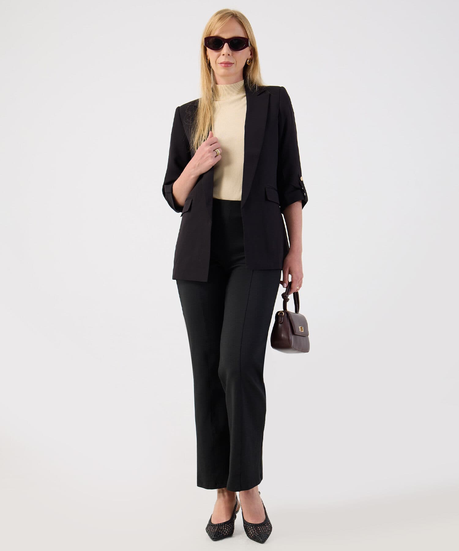 Chaqueta Niebla Ligero negro para mujer, vista 2