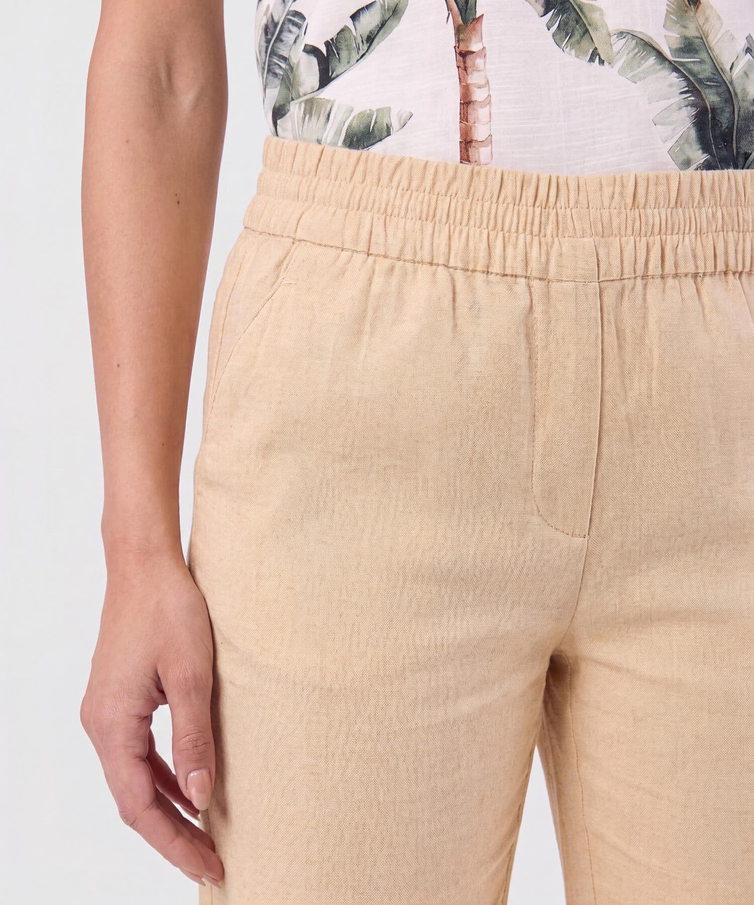 Jogger Jacaranda Fluido arena para mujer, vista 3
