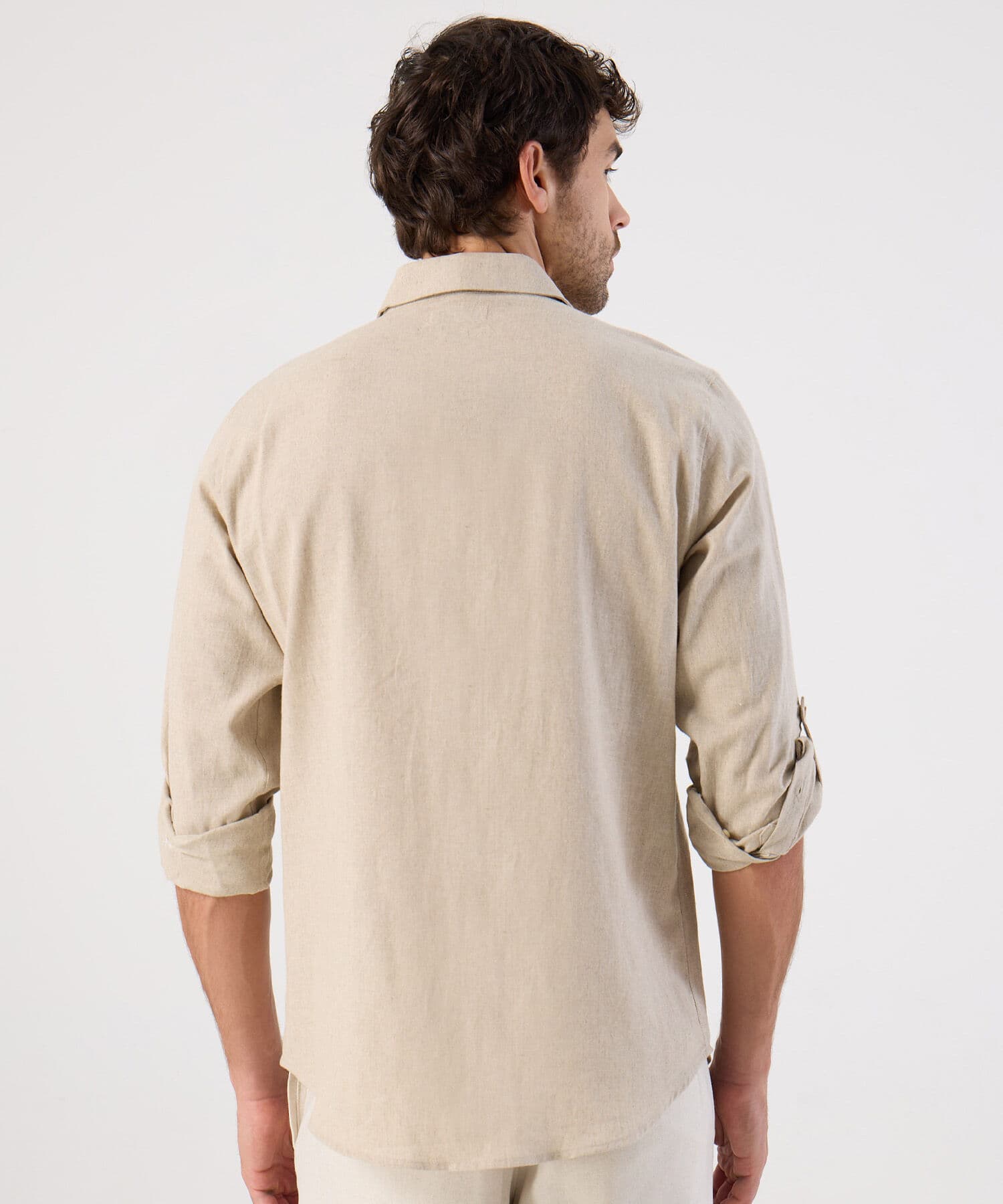 Camisa Valle de Noche arena para hombre, vista 4