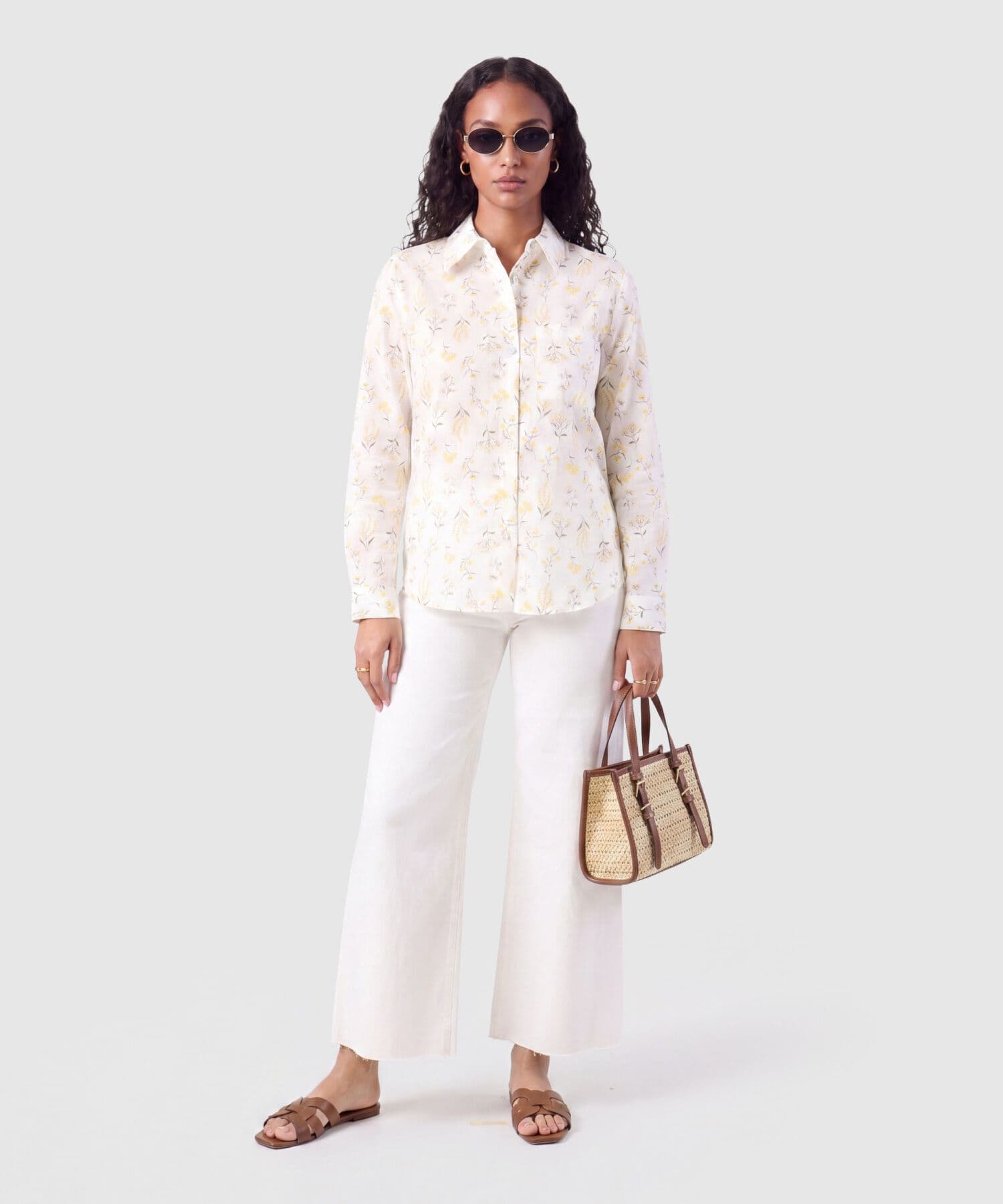 Camisa Isadora Edición Índigo blanco para mujer, vista 2