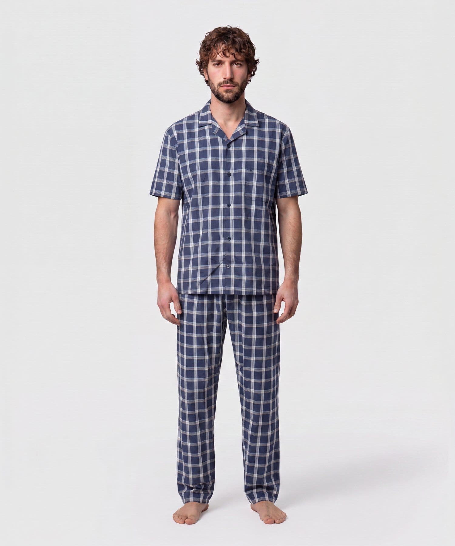 Pijama Serena Sastre azul marino para hombre, vista principal