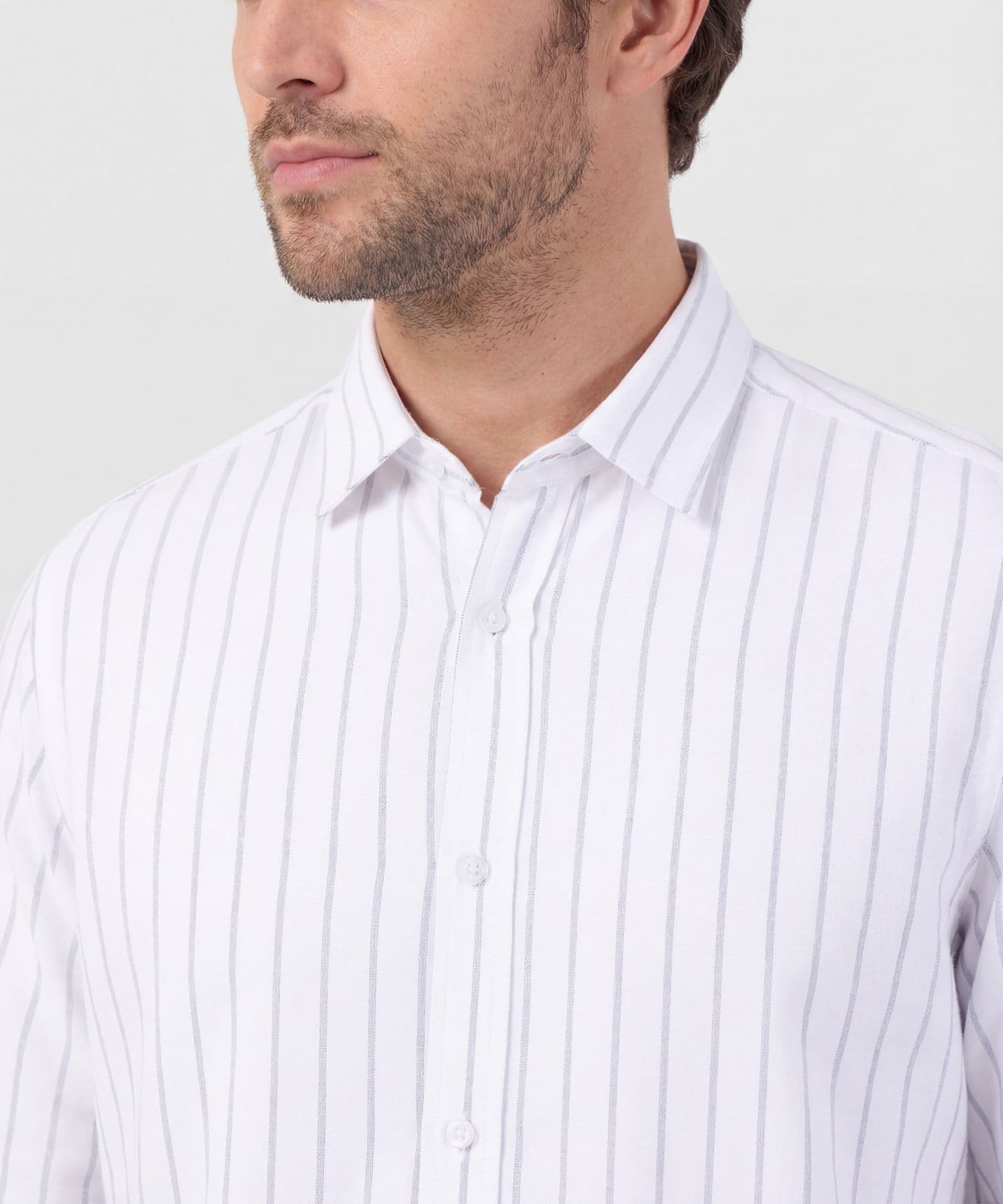 Camisa Granada Edición Lino blanco para hombre, vista 3