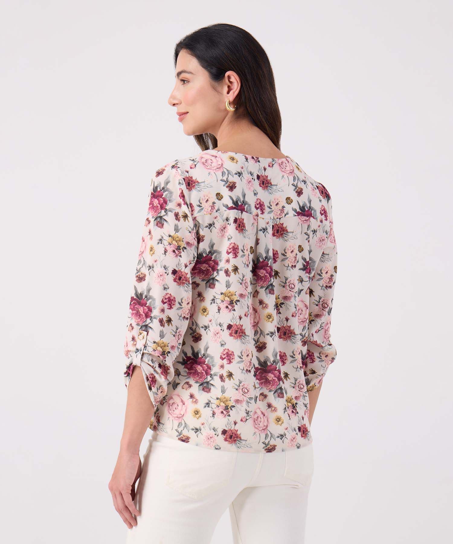 Blusa Cobalto de Viaje blanco para mujer, vista 4