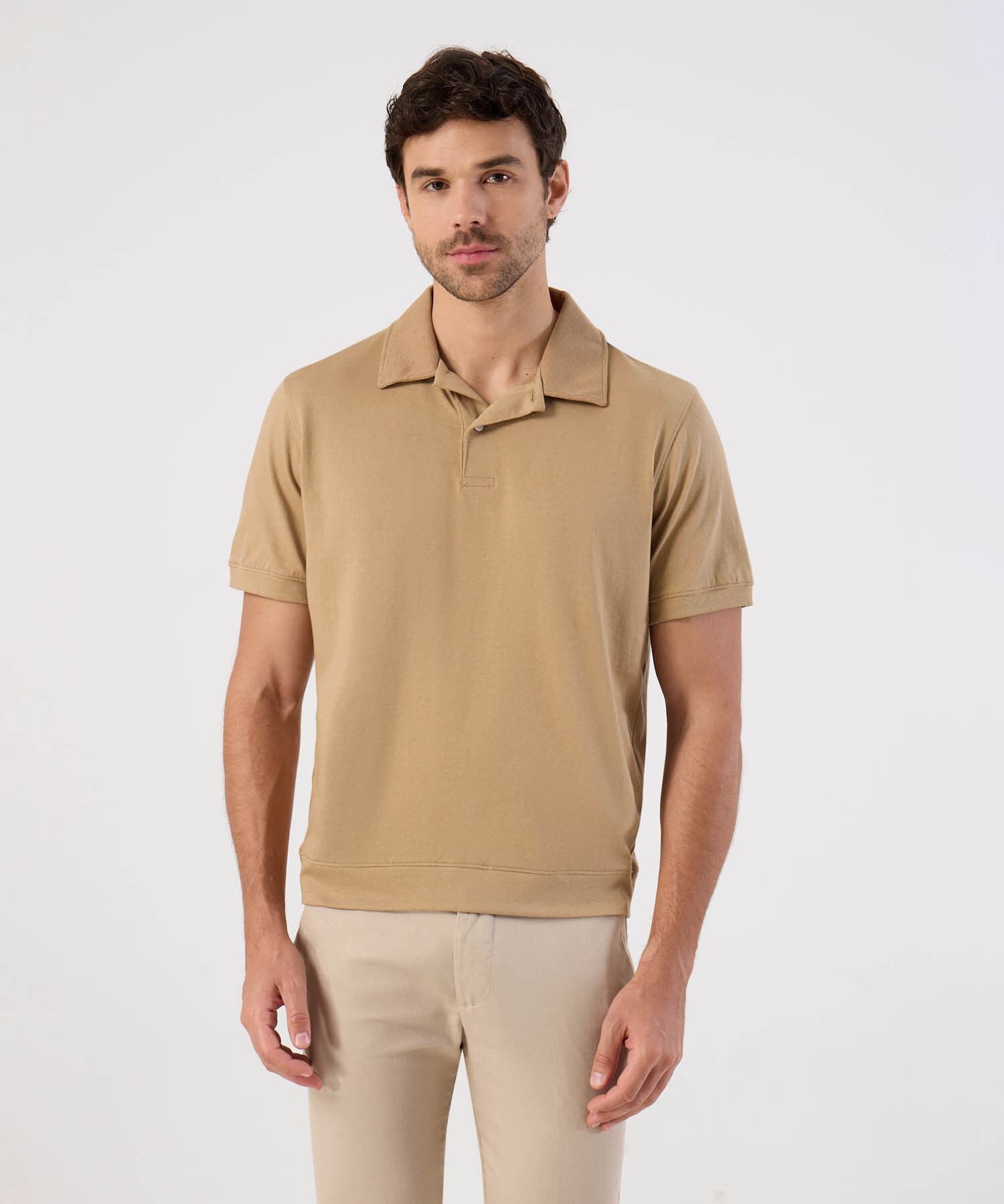 Polo Elisa de Ciudad café para hombre, vista principal
