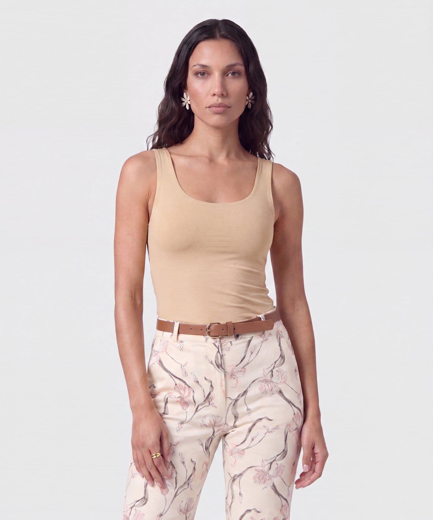 Camiseta Guayacán Contemporáneo arena para mujer, vista principal