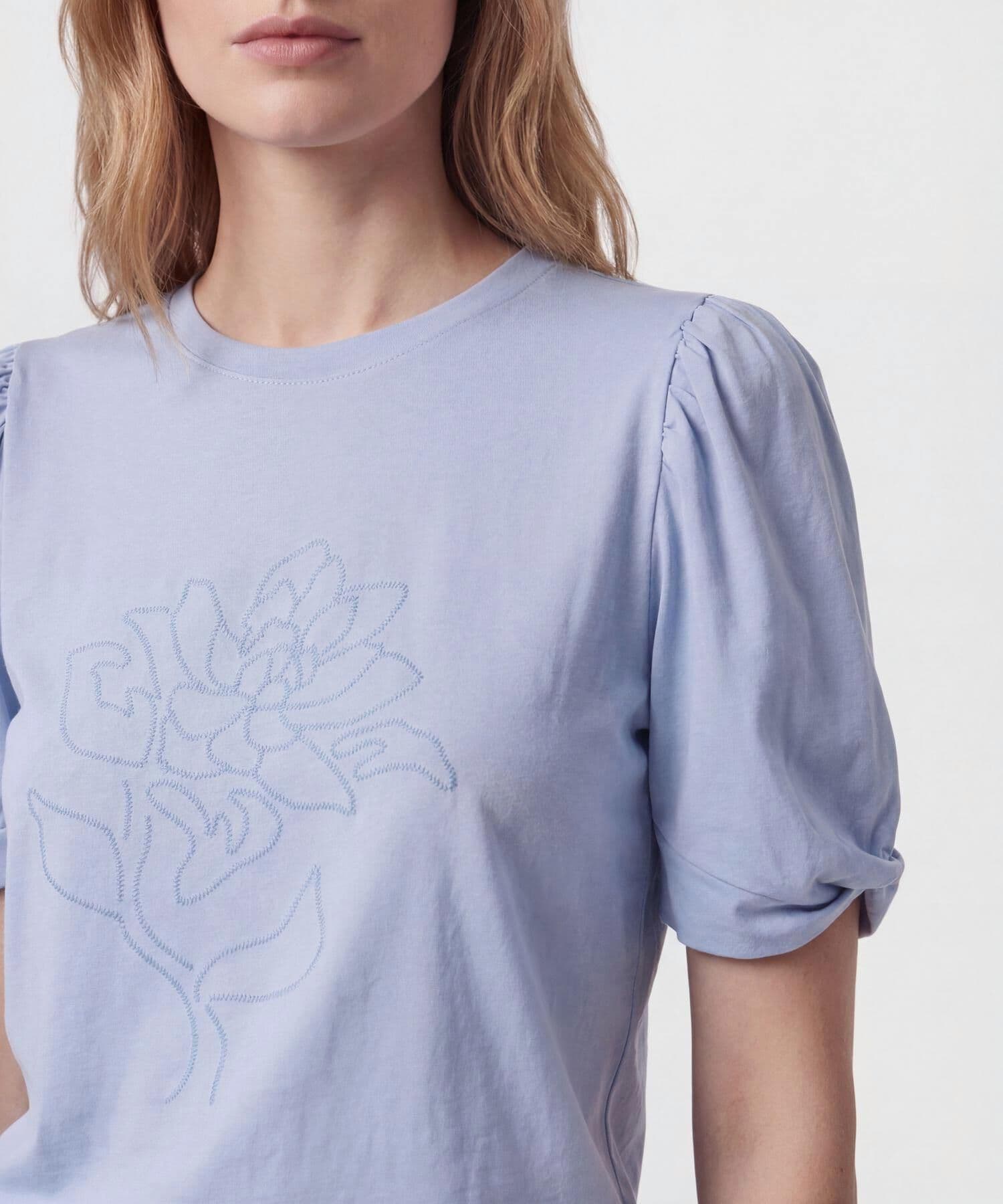 Camiseta Tierra Natural azul marino para mujer, vista 3