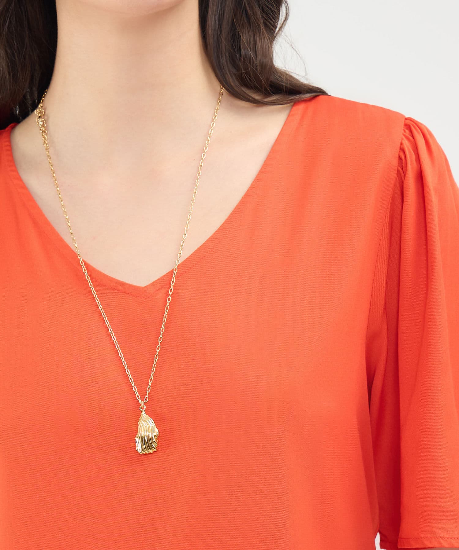 Blusa Solana Contemporáneo naranja para mujer, vista 3