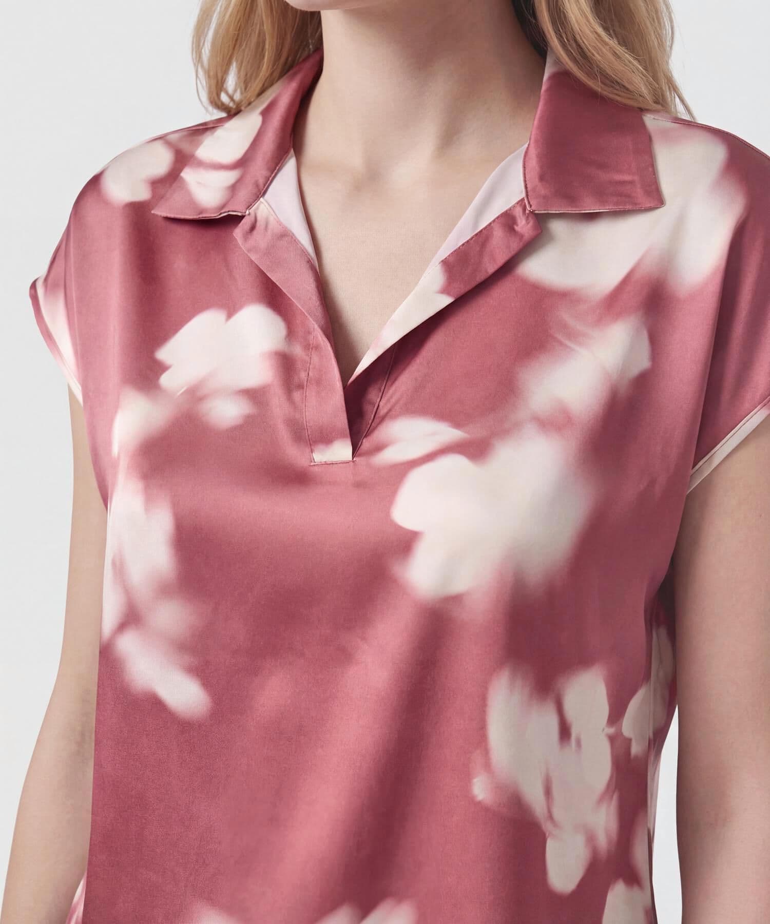 Blusa Niebla Texturizado mostaza para mujer, vista 3