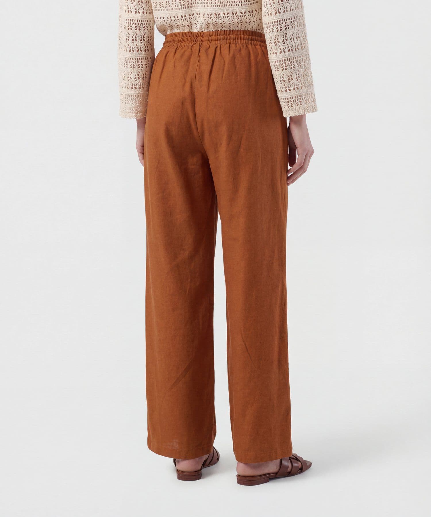 Pantalón Julieta Contemporáneo naranja para mujer, vista 4
