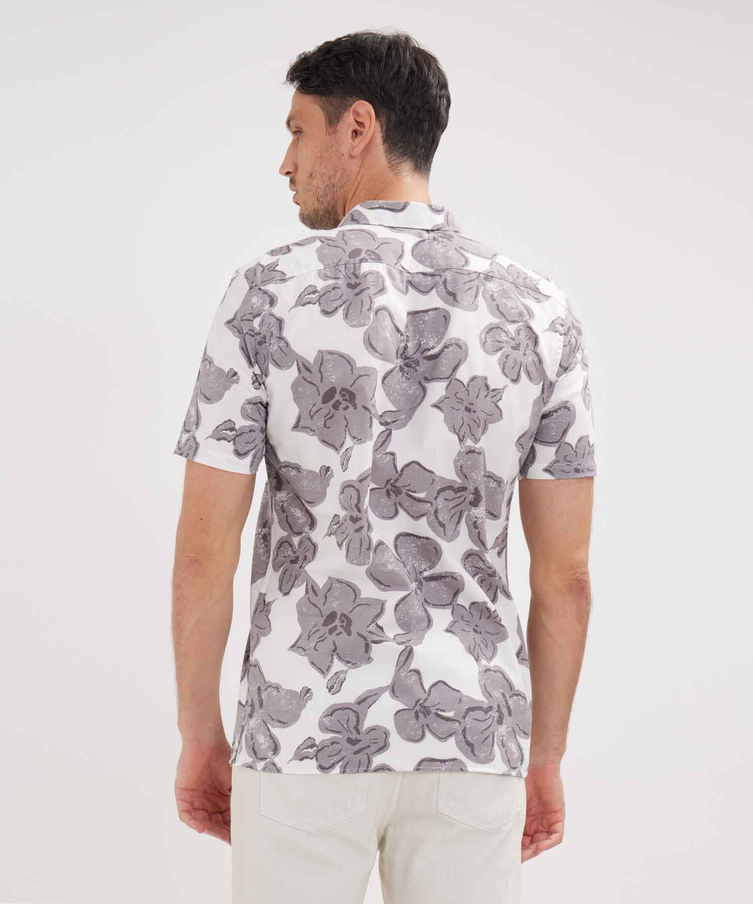 Camisa Valentina Texturizado rosa empolvado para hombre, vista 4