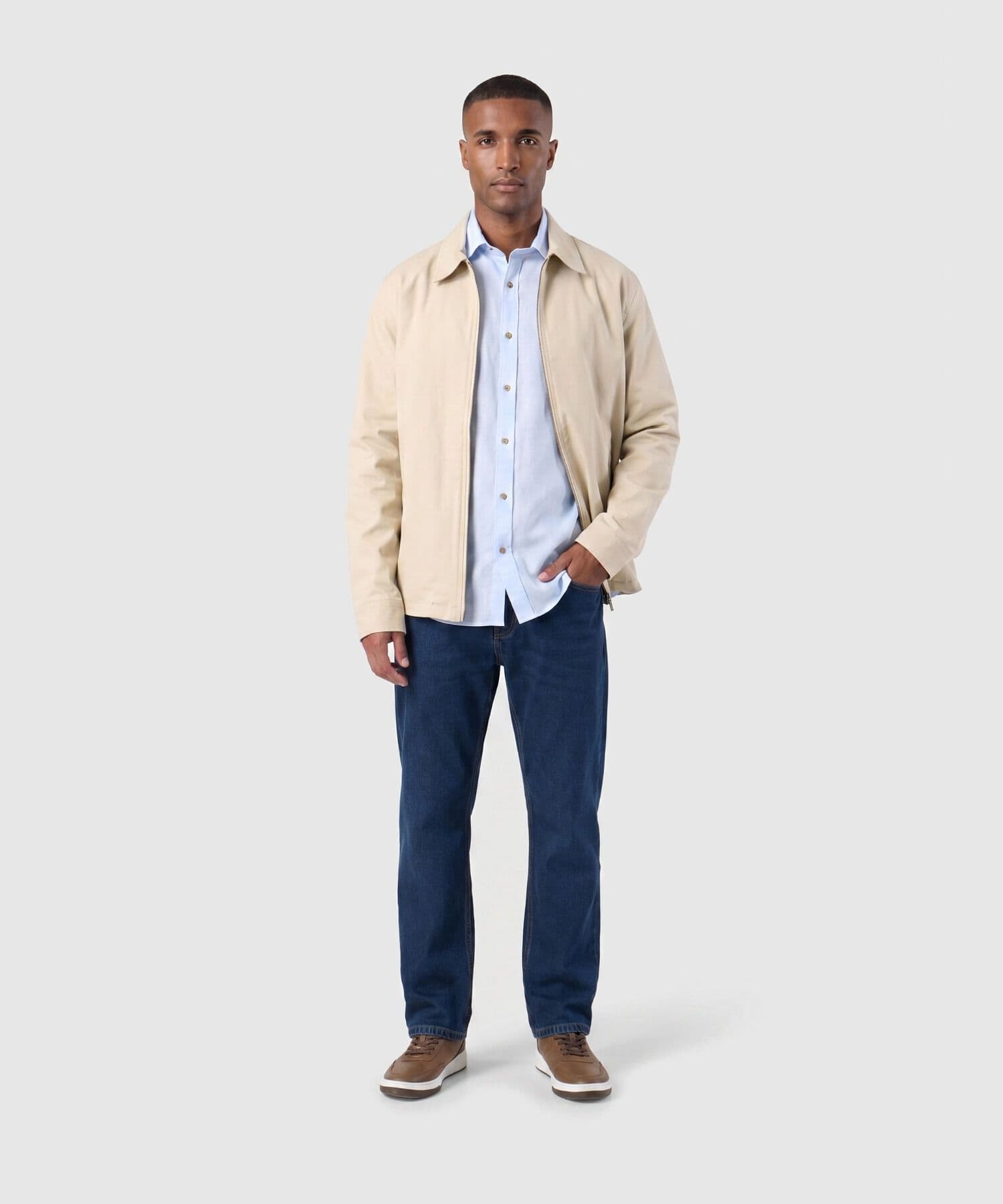 Camisa Niebla Sastre azul marino para hombre, vista 2