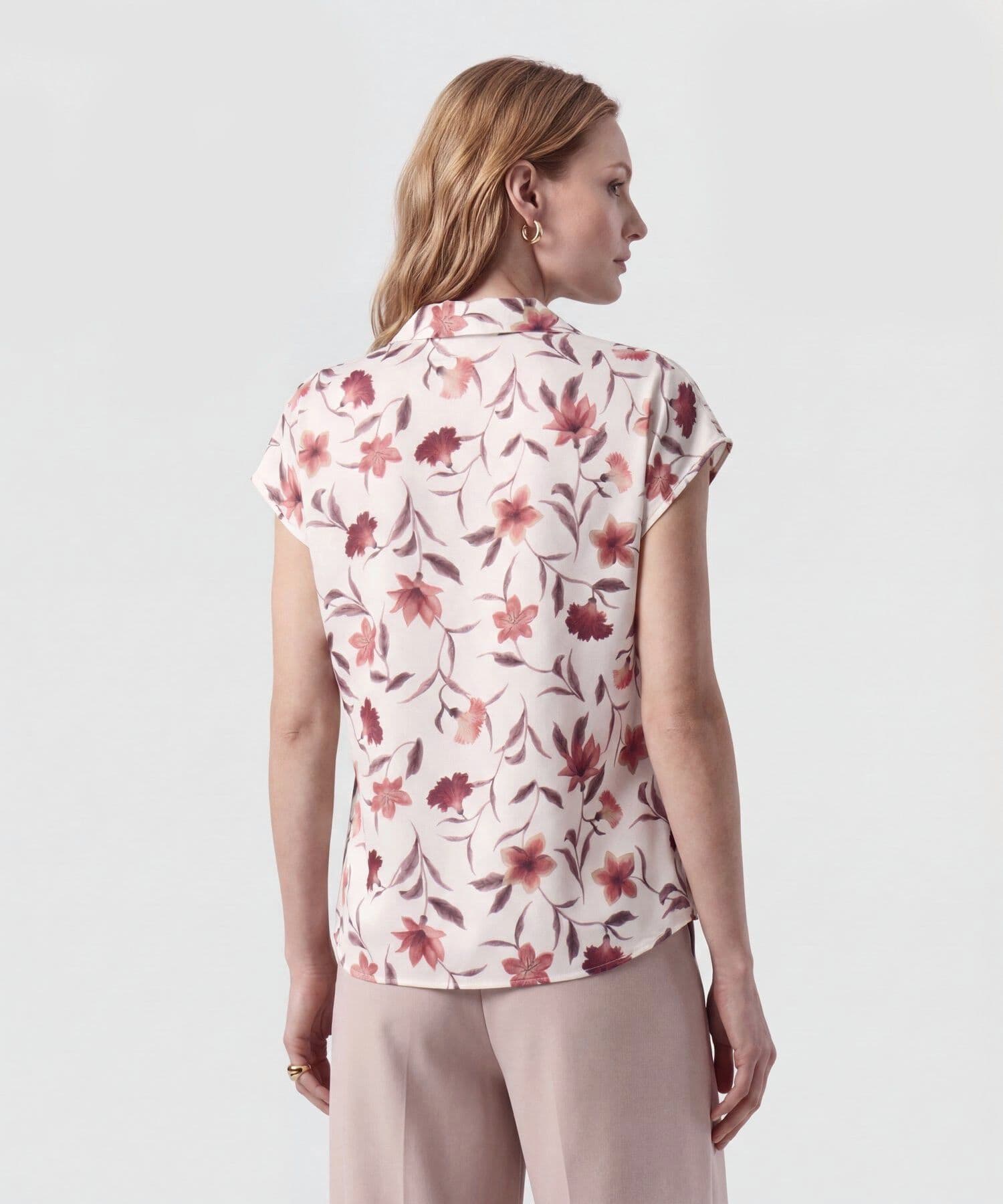 Blusa Marea Relajado blanco para mujer, vista 4