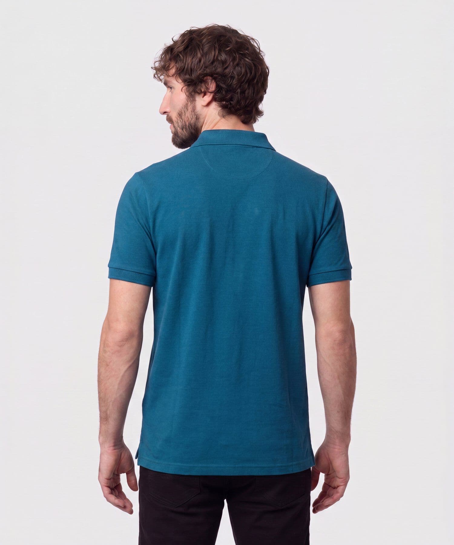 Polo Orquídea de Viaje azul marino para hombre, vista 4