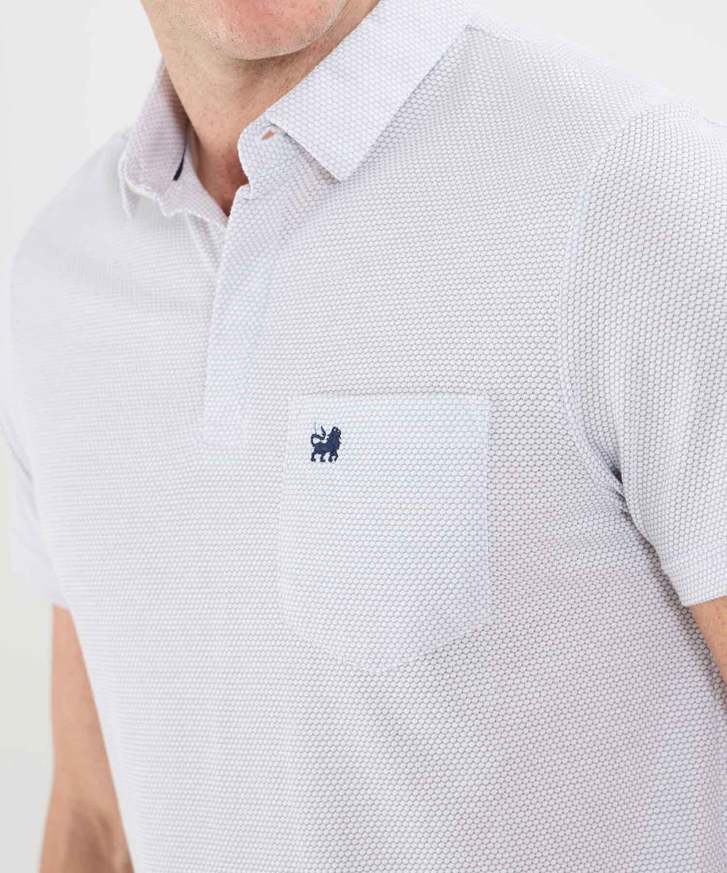 Polo Salina Natural blanco para hombre, vista 3