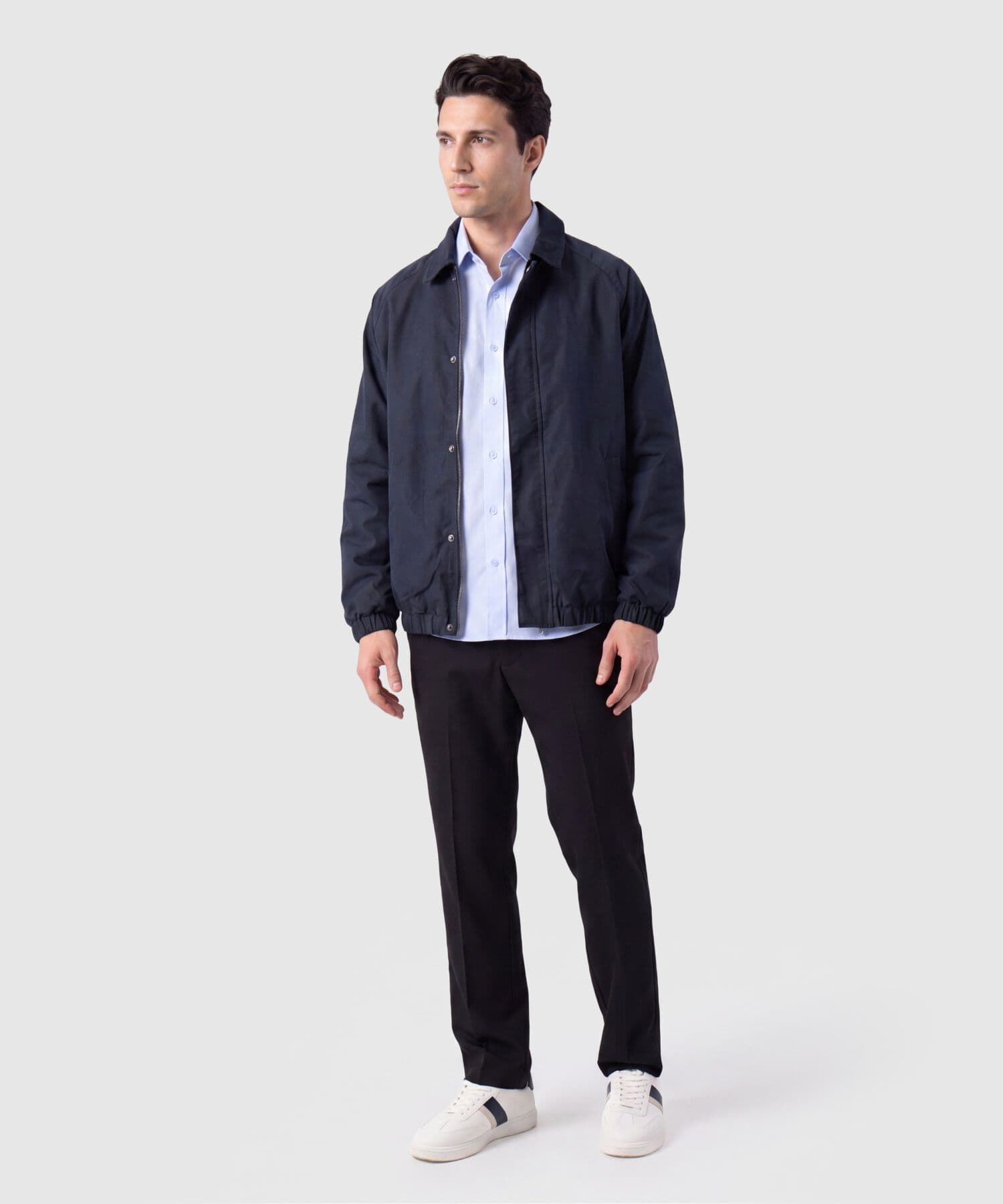 Camisa Valle de Ciudad azul marino para hombre, vista 2