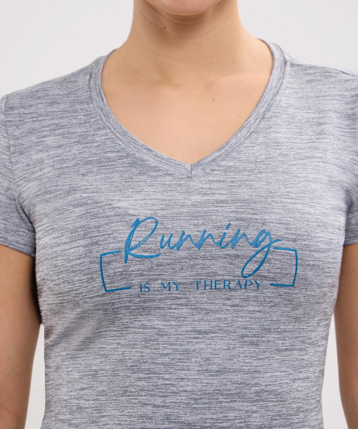 Camiseta Granada Esencial gris humo para mujer, vista 3