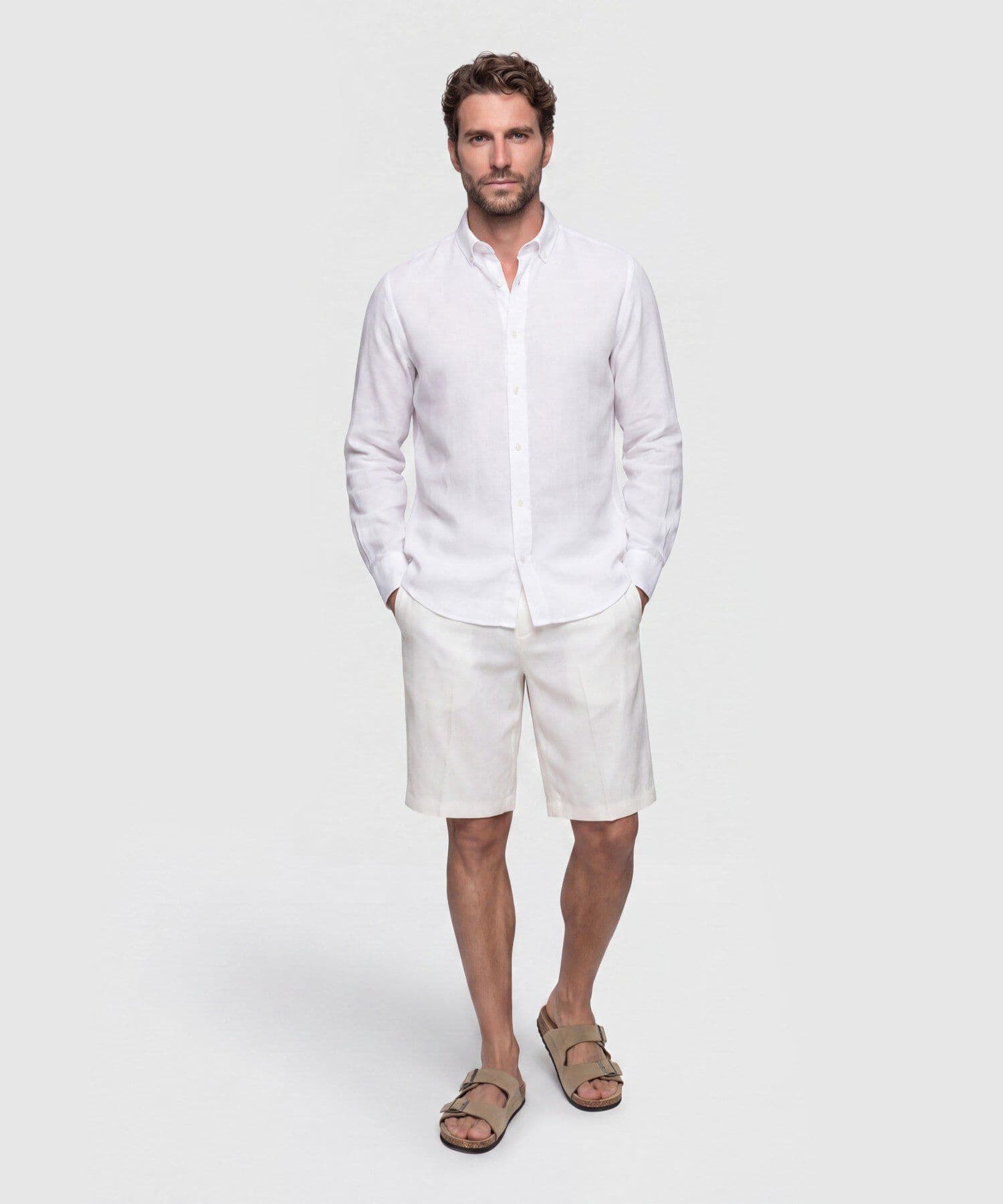 Bermuda Celeste Suave blanco para hombre, vista 2