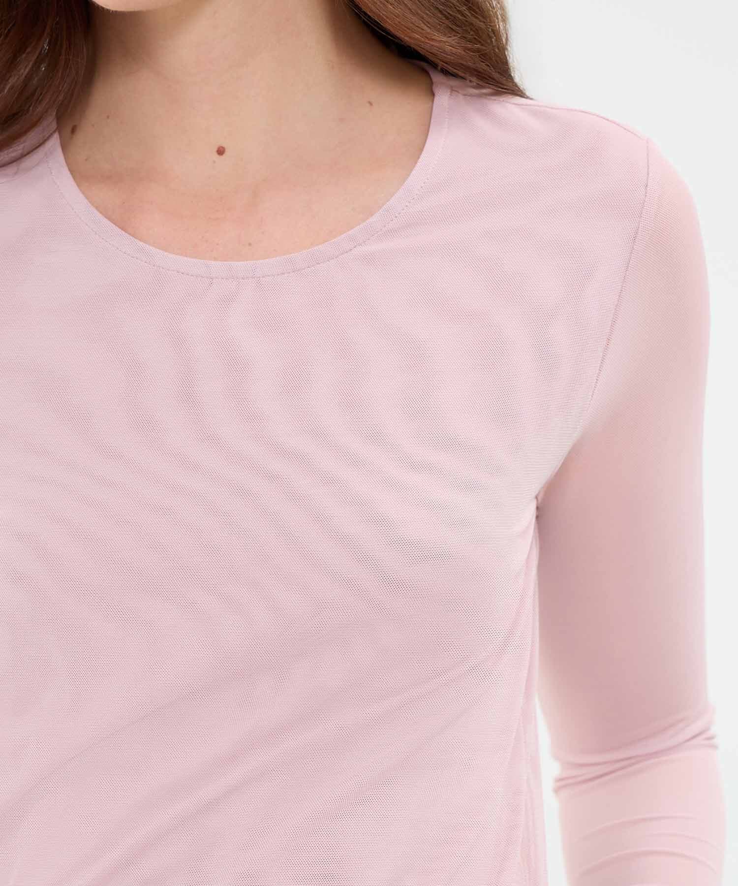 Camiseta Emilia Sastre rosa empolvado para mujer, vista 3