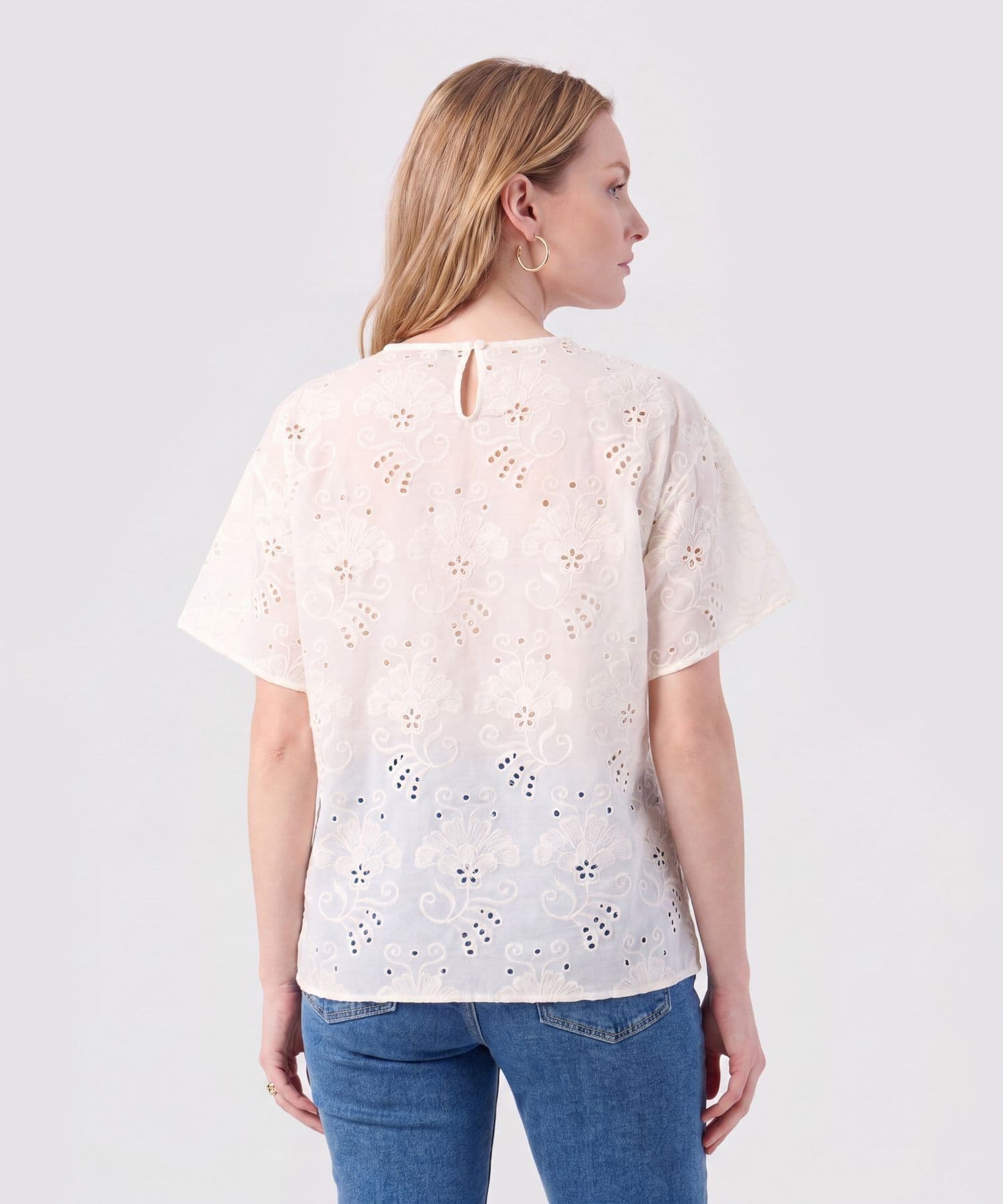 Blusa Serena de Ciudad blanco para mujer, vista 4