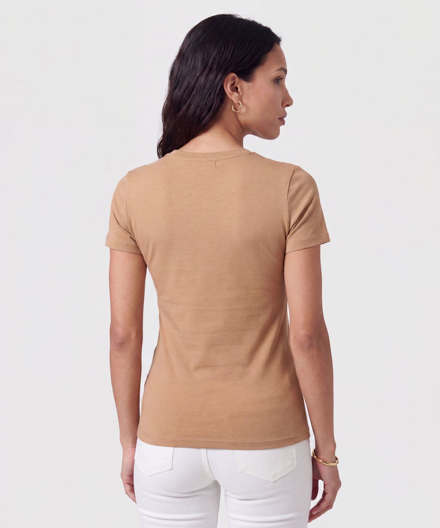 Camiseta Calima Minimalista café para mujer, vista 4