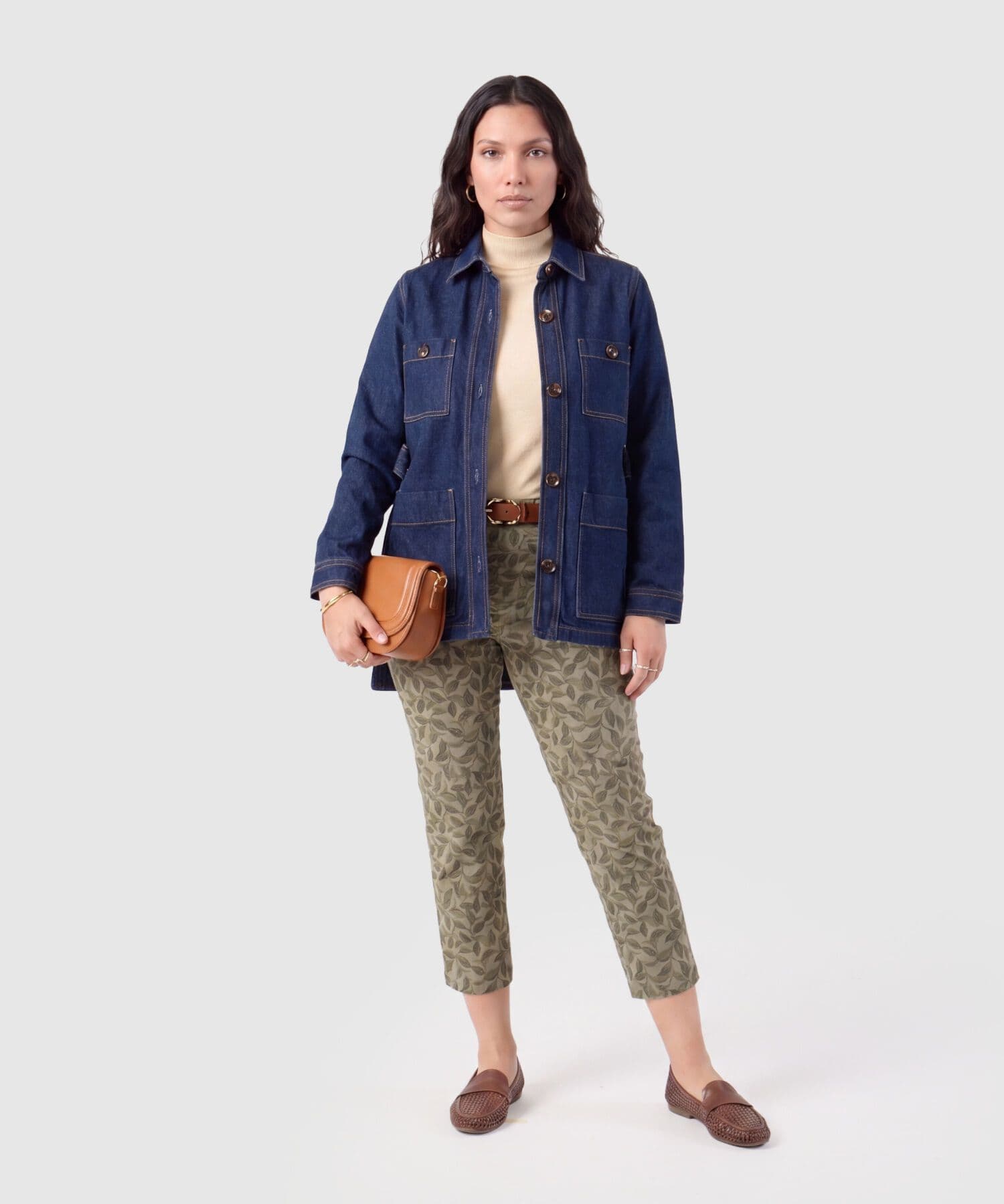 Pantalón Río de Ciudad verde oliva para mujer, vista 2