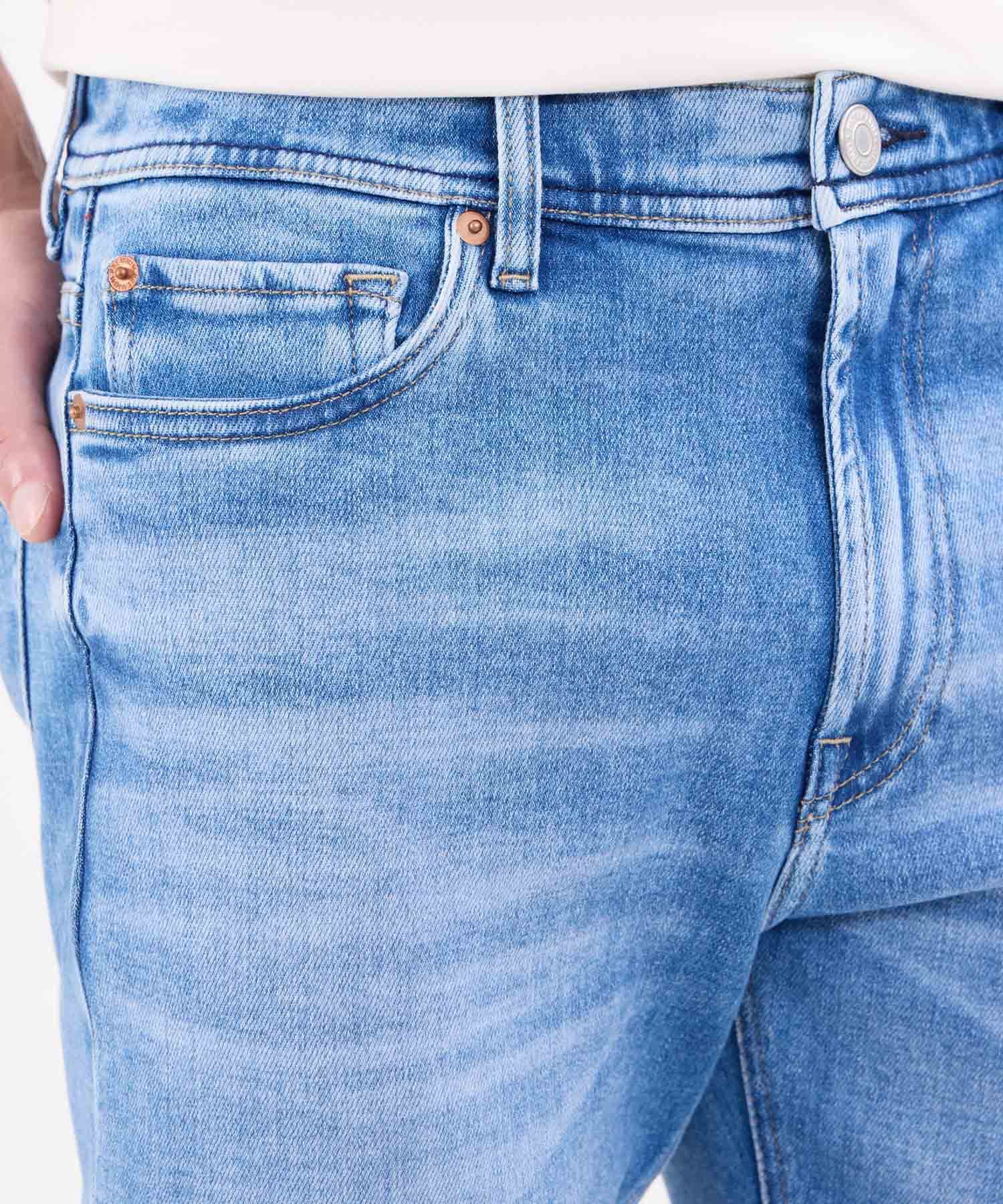 Jean Emilia Suave azul marino para hombre, vista 3
