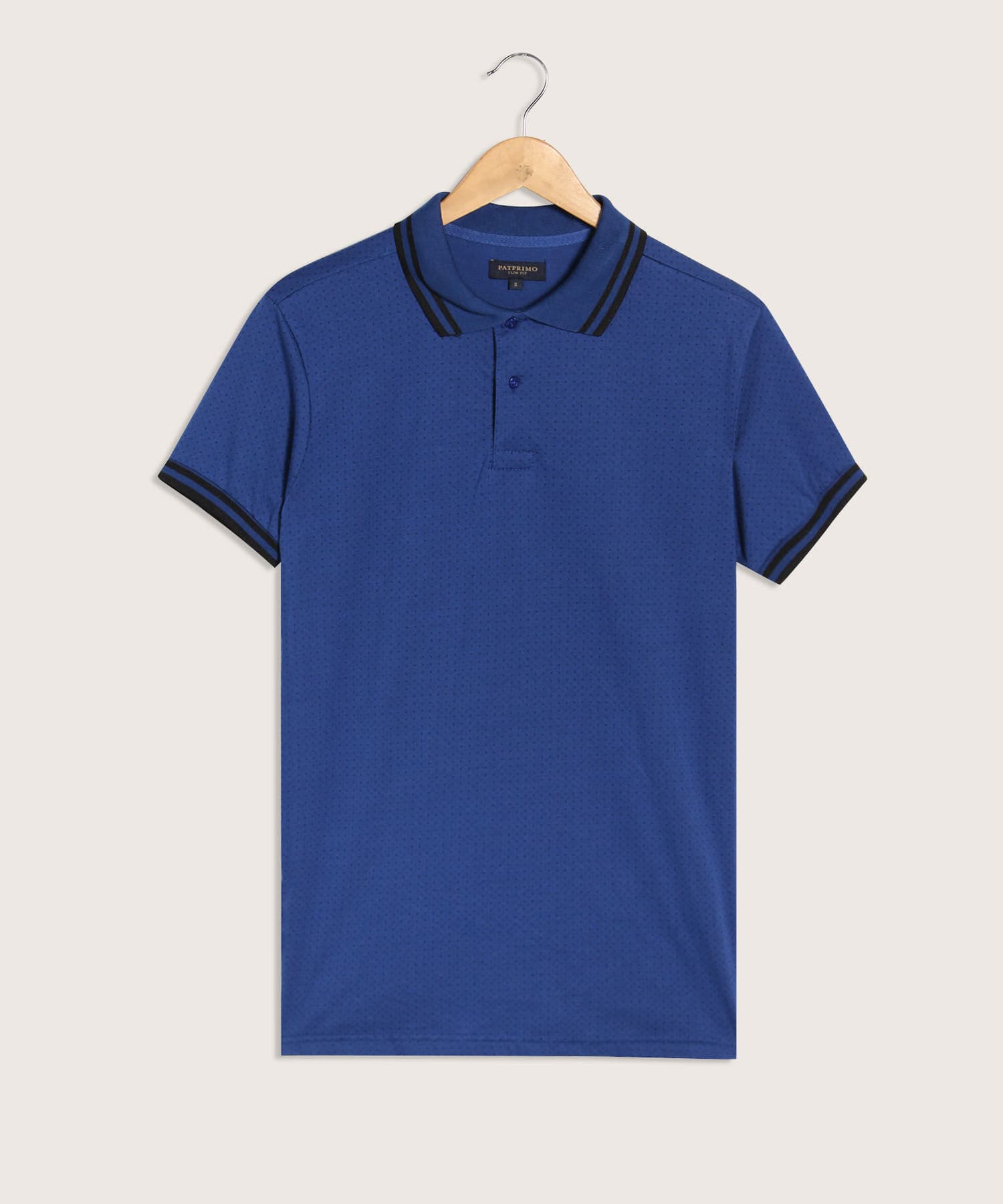Polo Violeta Suave azul marino para hombre, vista principal