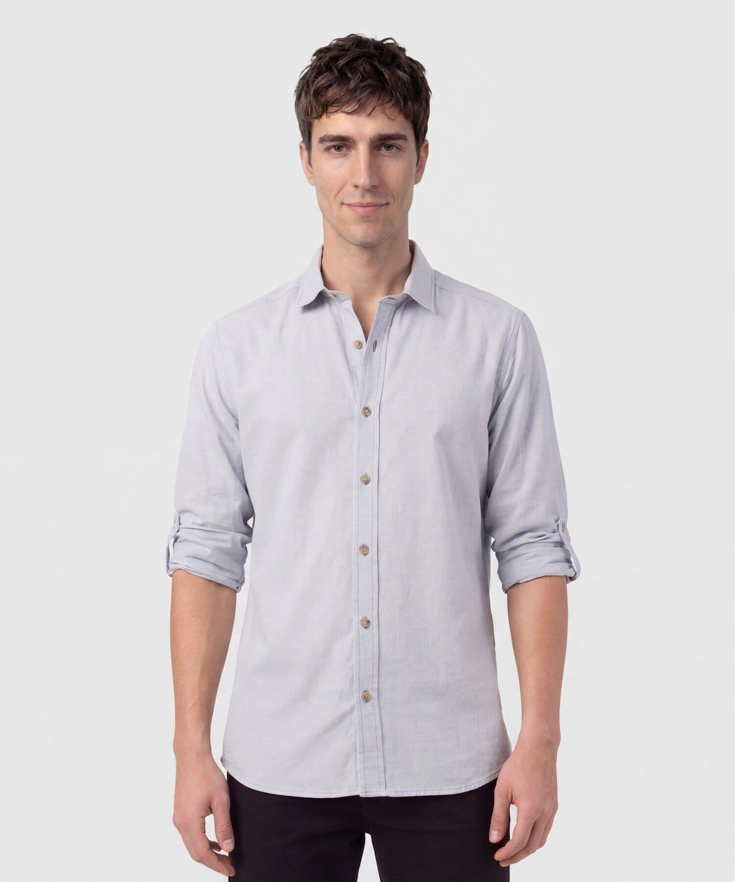 Camisa Marea Texturizado azul marino para hombre, vista principal