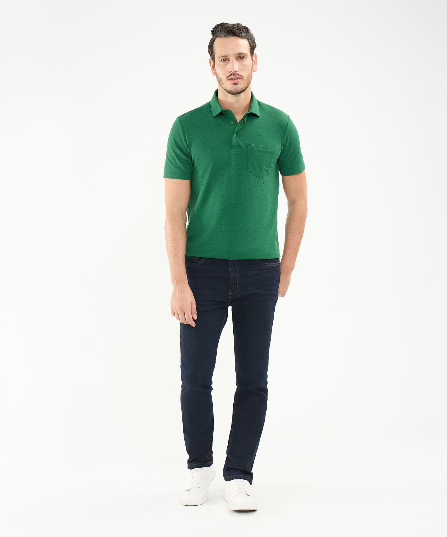 Polo Alba de Día verde oliva para hombre, vista 2