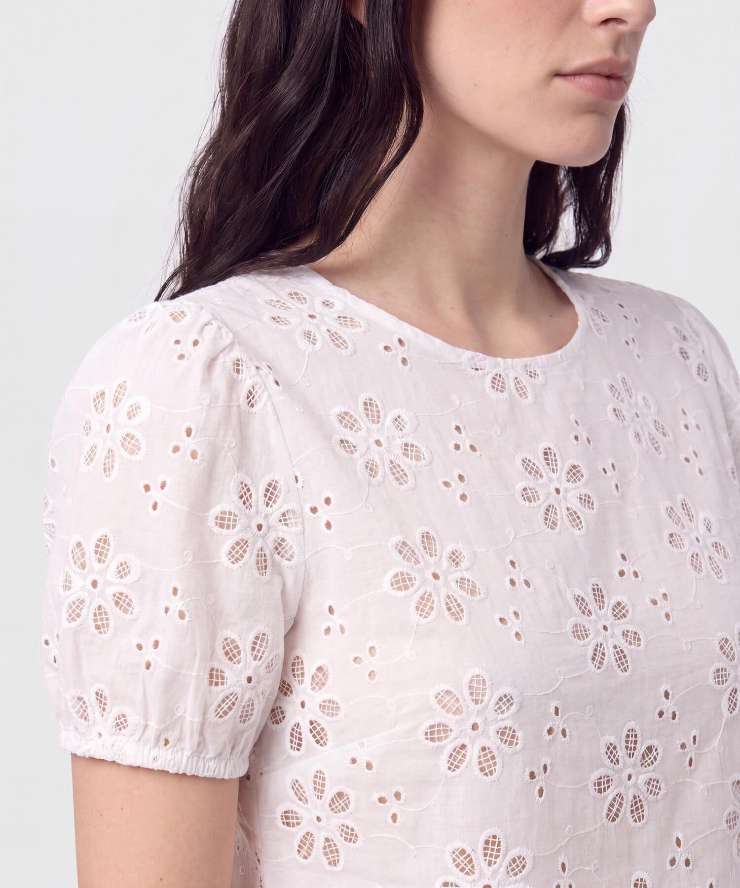 Blusa Sierra Natural blanco para mujer, vista 3
