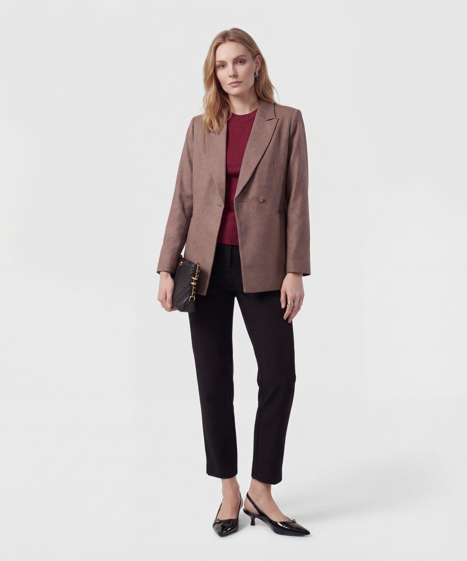 Chaqueta Carmín de Ciudad café para mujer, vista 2