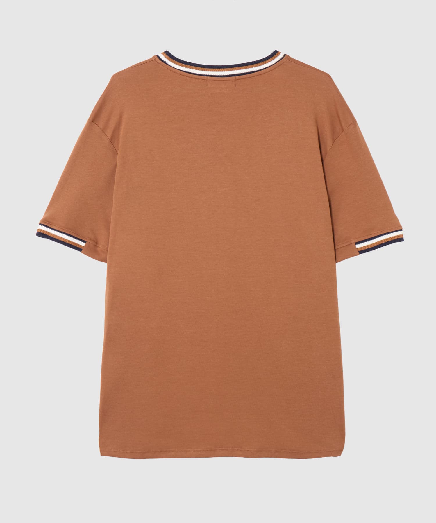 Camiseta Dorada de Ciudad café para hombre, vista 3