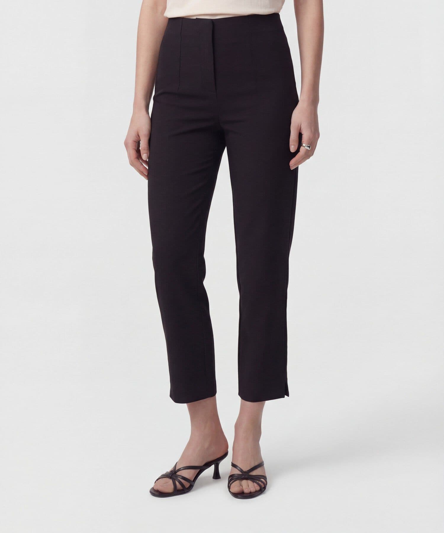 Pantalón Litoral Relajado negro para mujer, vista principal