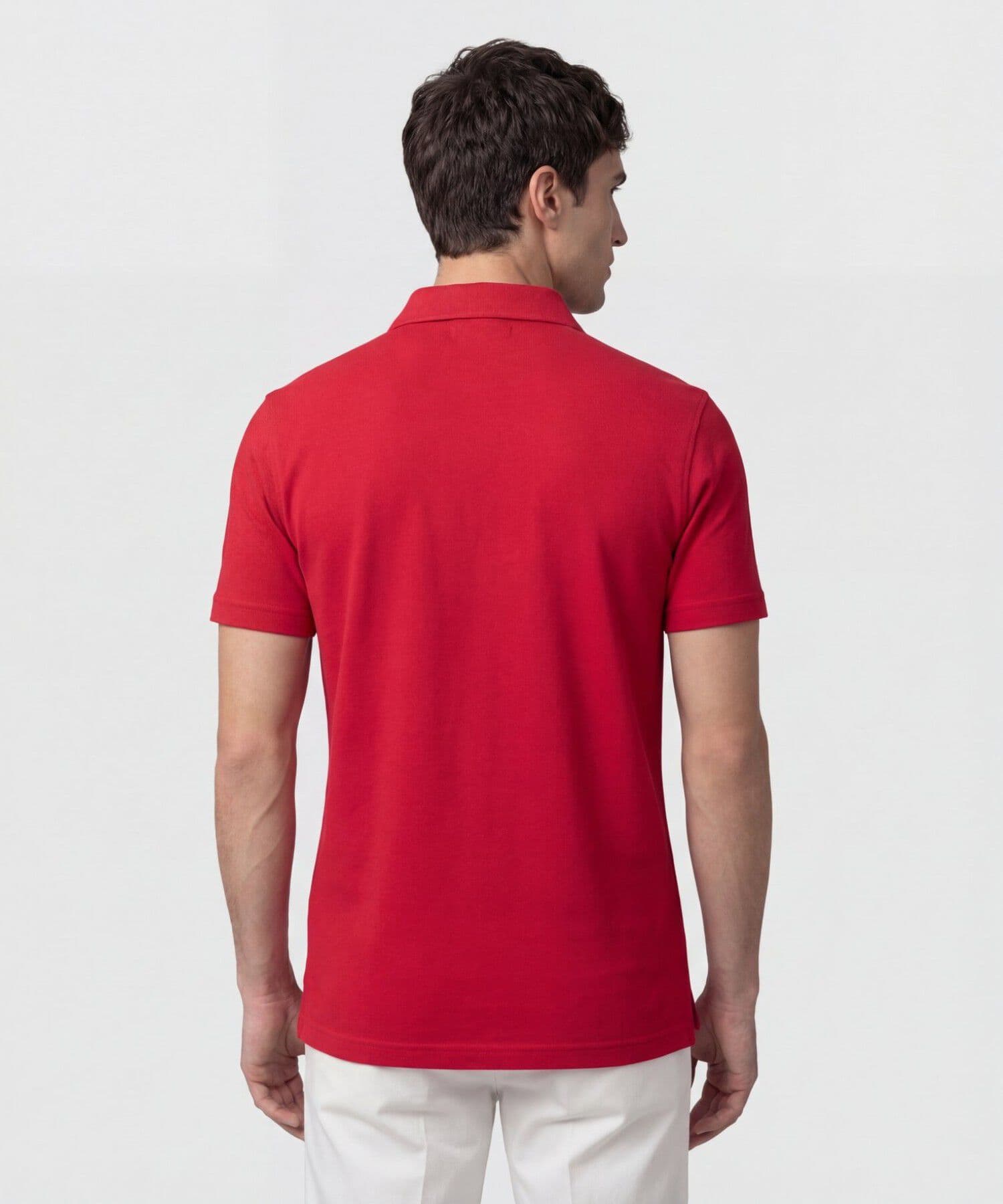 Polo Amalia Contemporáneo rojo granada para hombre, vista 3