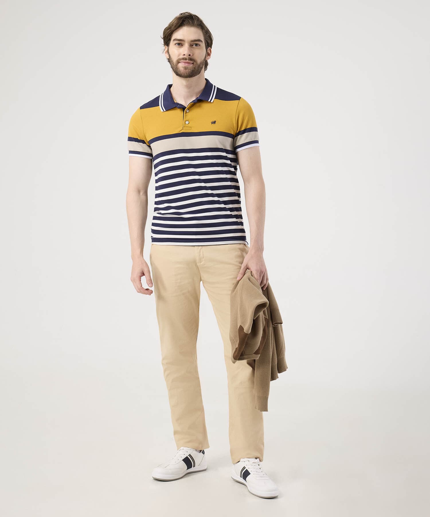 Polo Cobalto Clásico vinotinto para hombre, vista 2