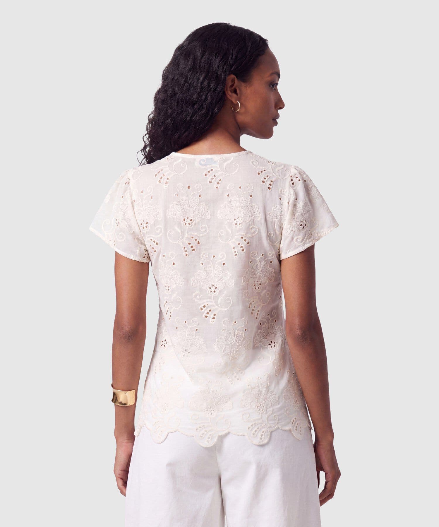 Blusa Cobalto Natural verde oliva para mujer, vista 4