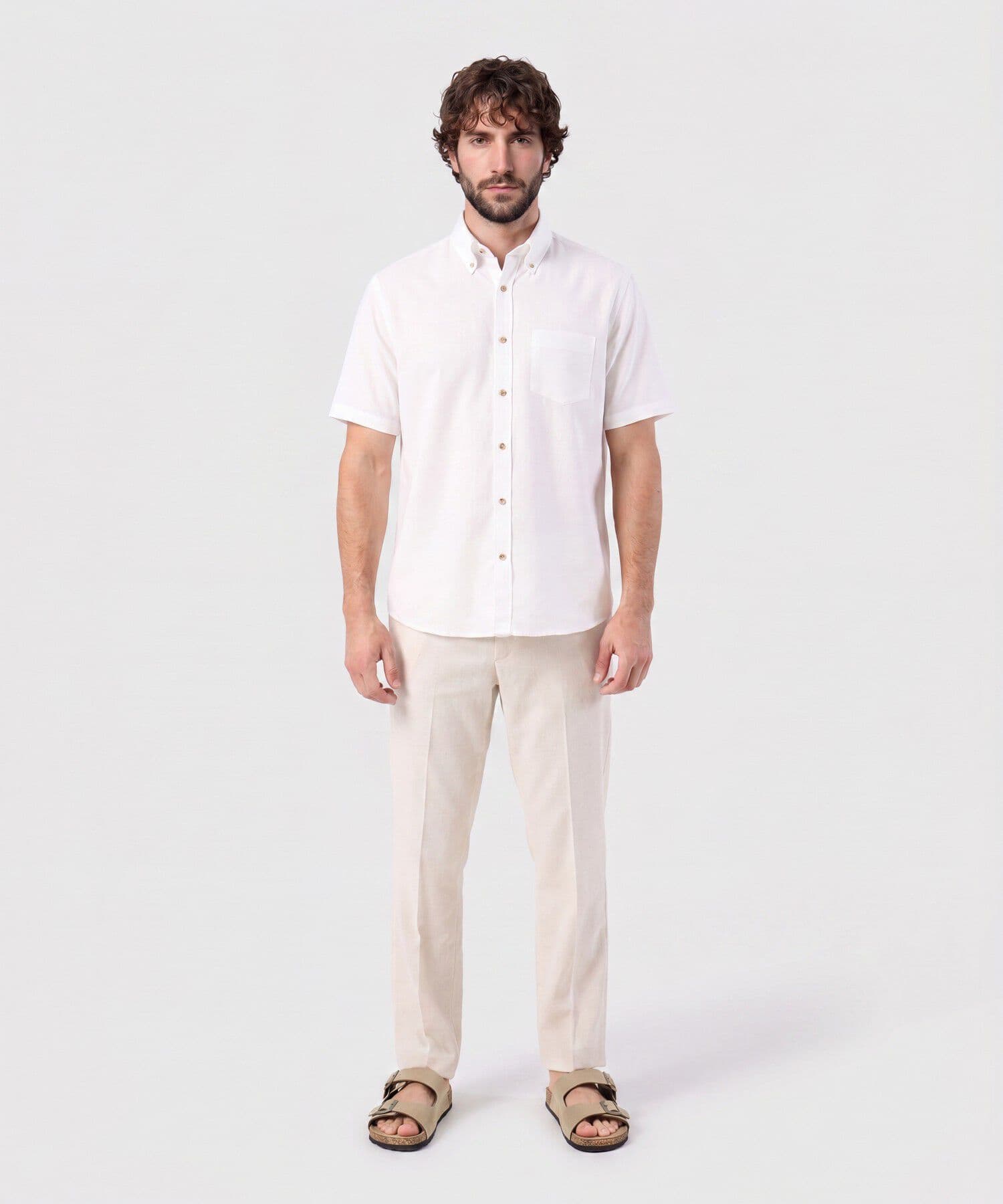 Camisa Río Natural blanco para hombre, vista 2