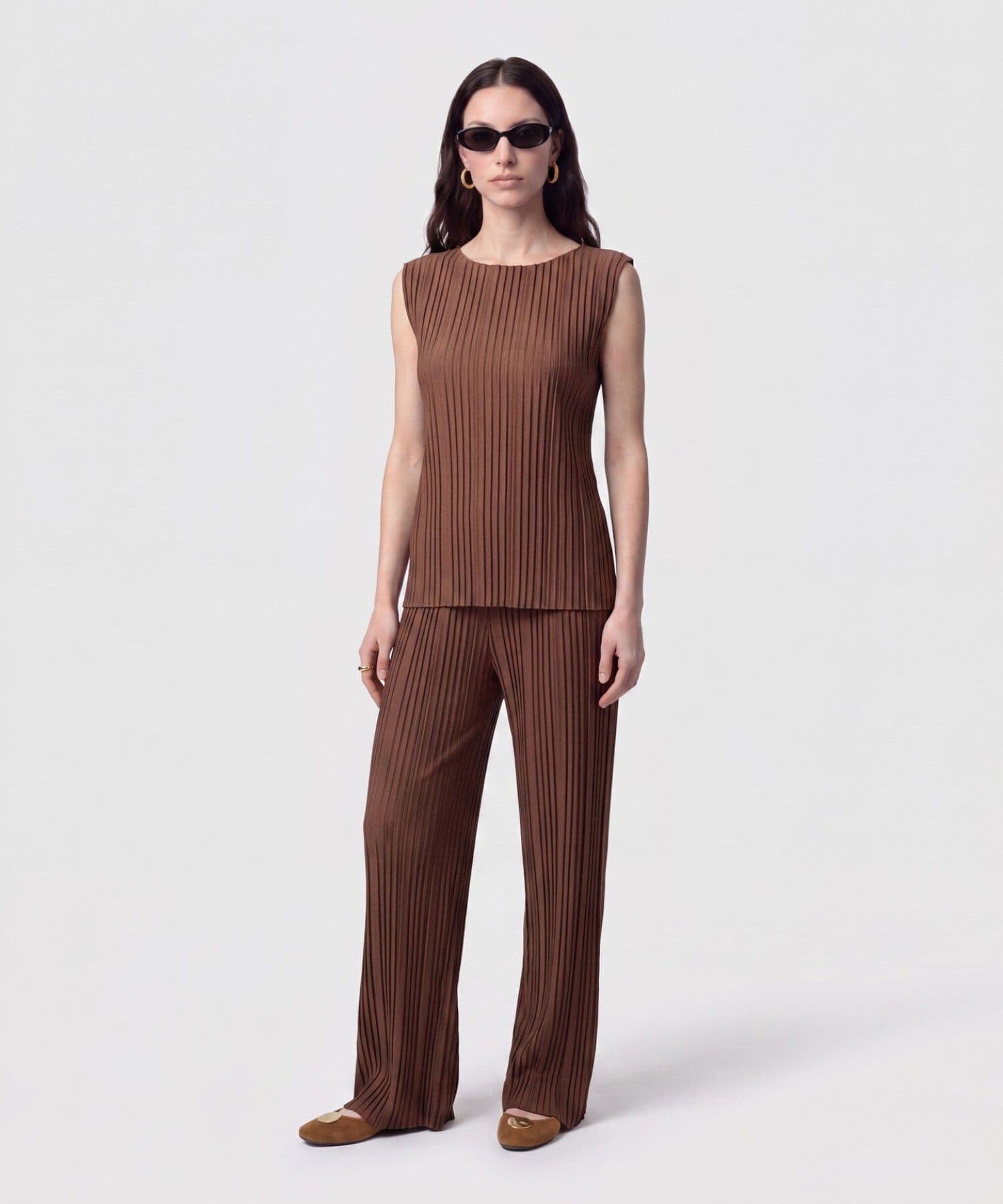 Blusa Oliva de Noche café para mujer, vista 2