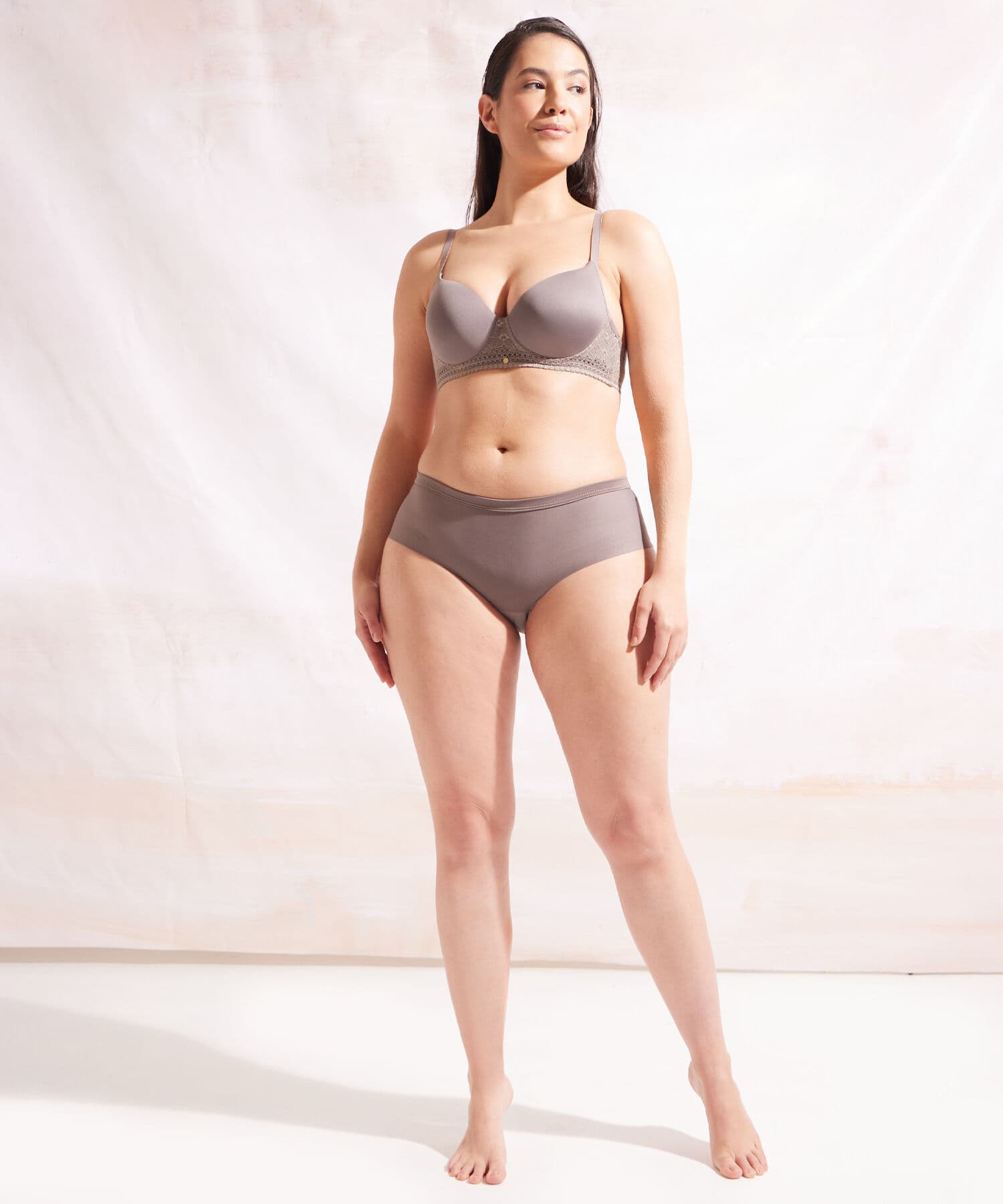 Ropa interior Celeste Texturizado café para mujer, vista 4